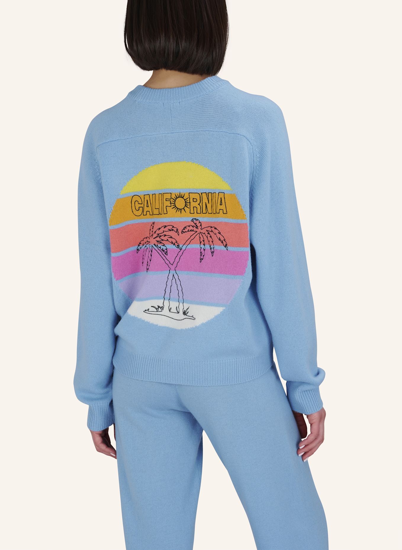 TRUE RELIGION Strickpulli MC CALIFORNIA: BLAU