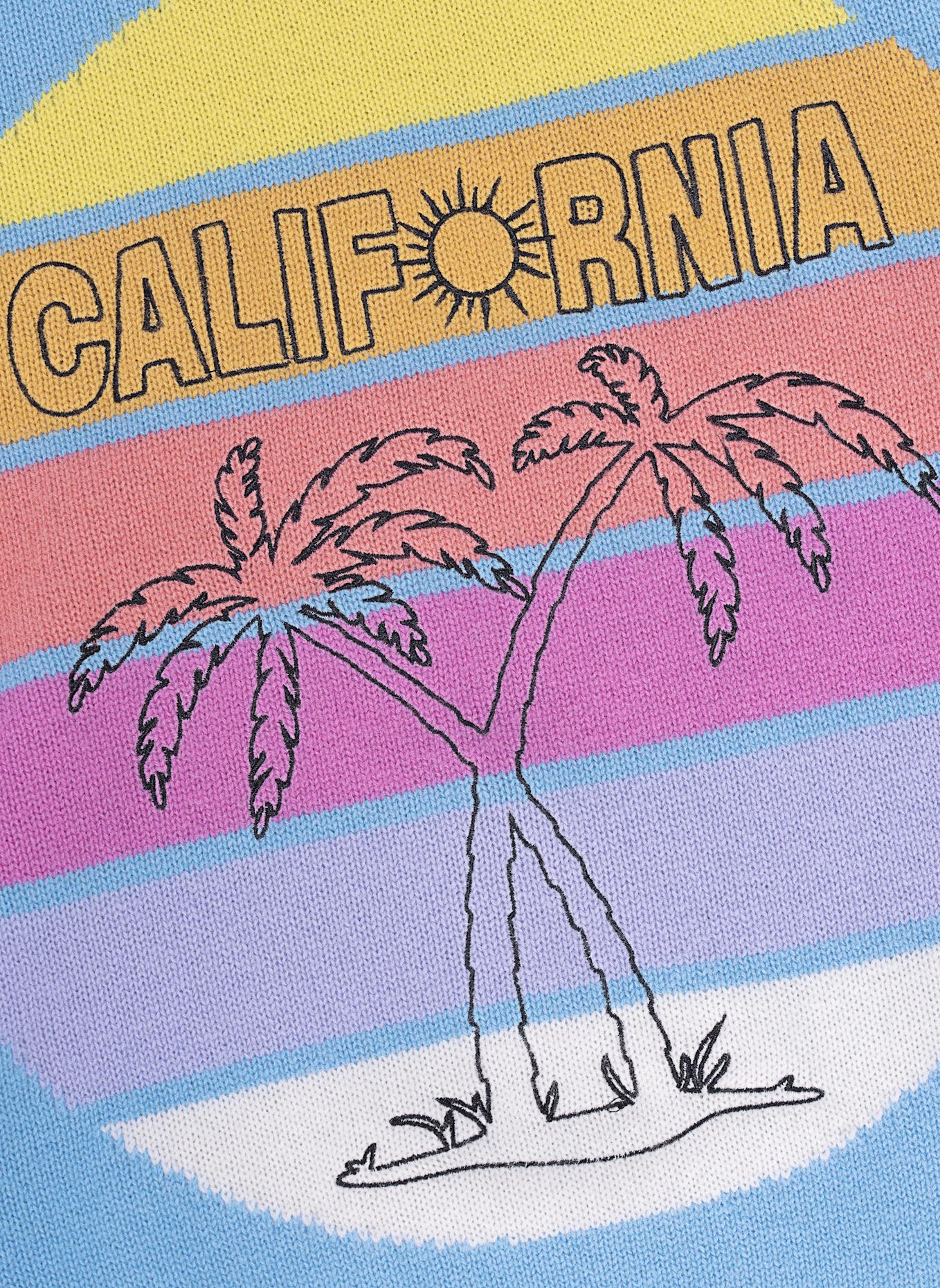 TRUE RELIGION Strickpulli MC CALIFORNIA: BLAU