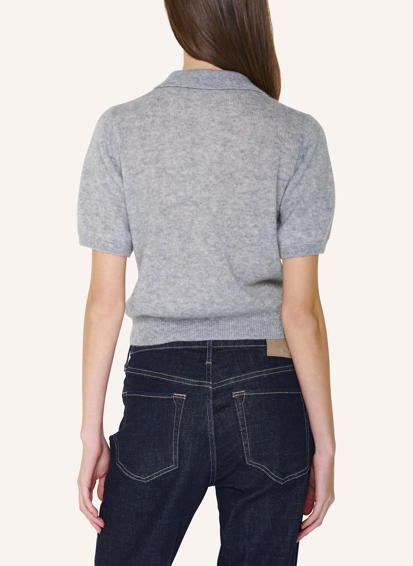 TRUE RELIGION Strick-Poloshirt AMARA: GRAU