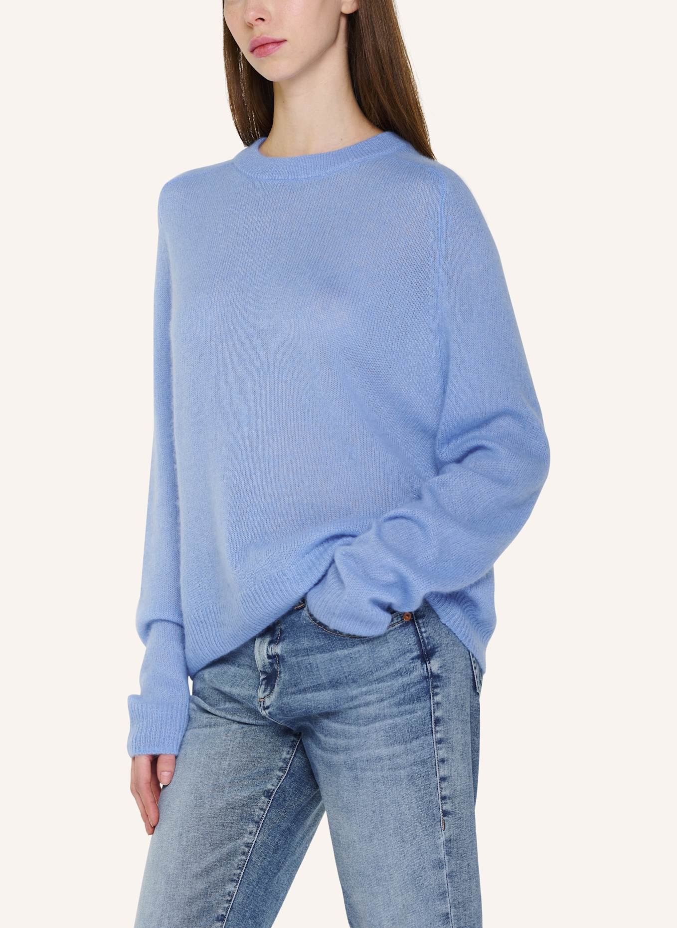 TRUE RELIGION Pullover AMARA SADDLE: BLAU