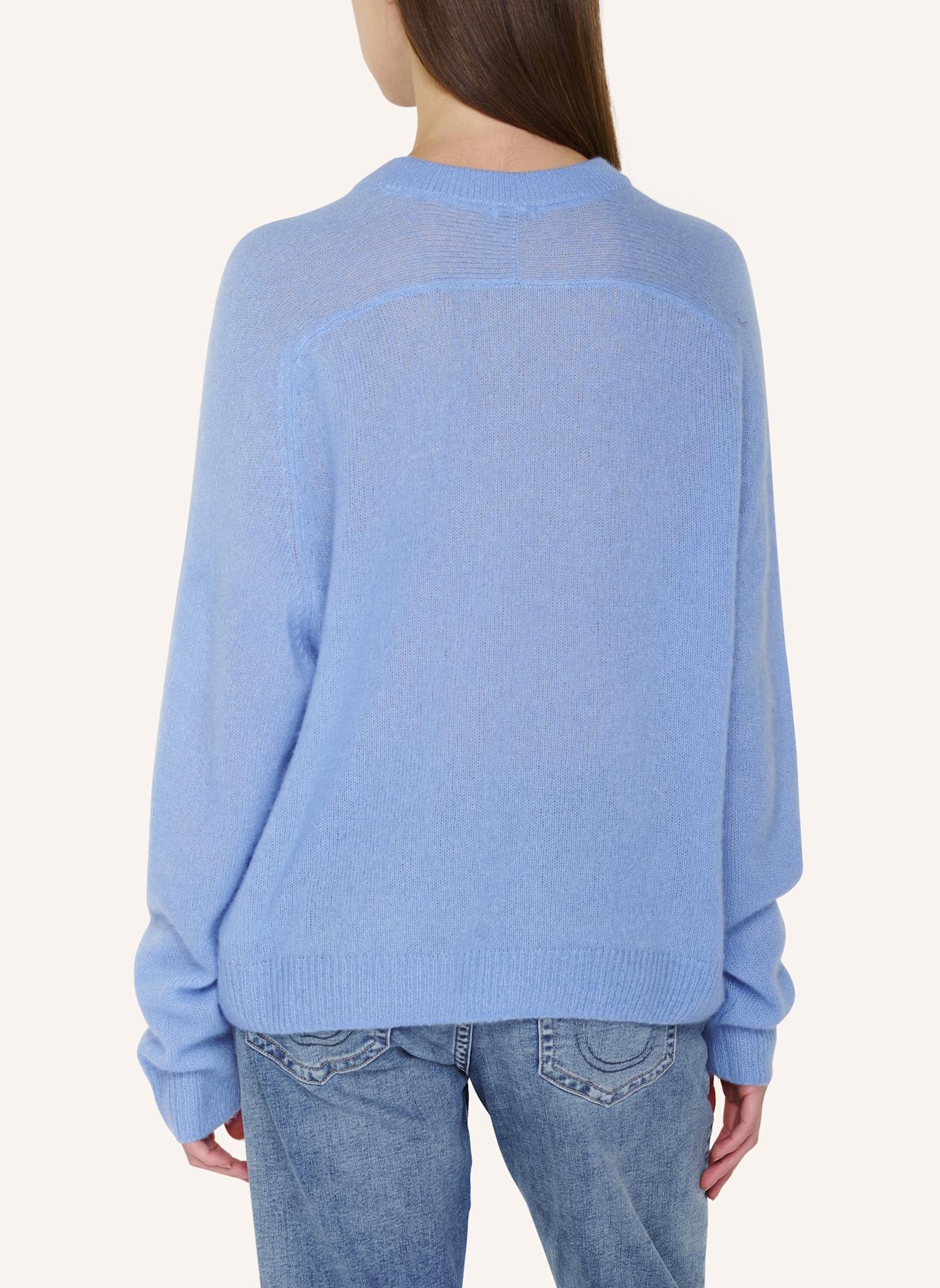 TRUE RELIGION Pullover AMARA SADDLE: BLAU