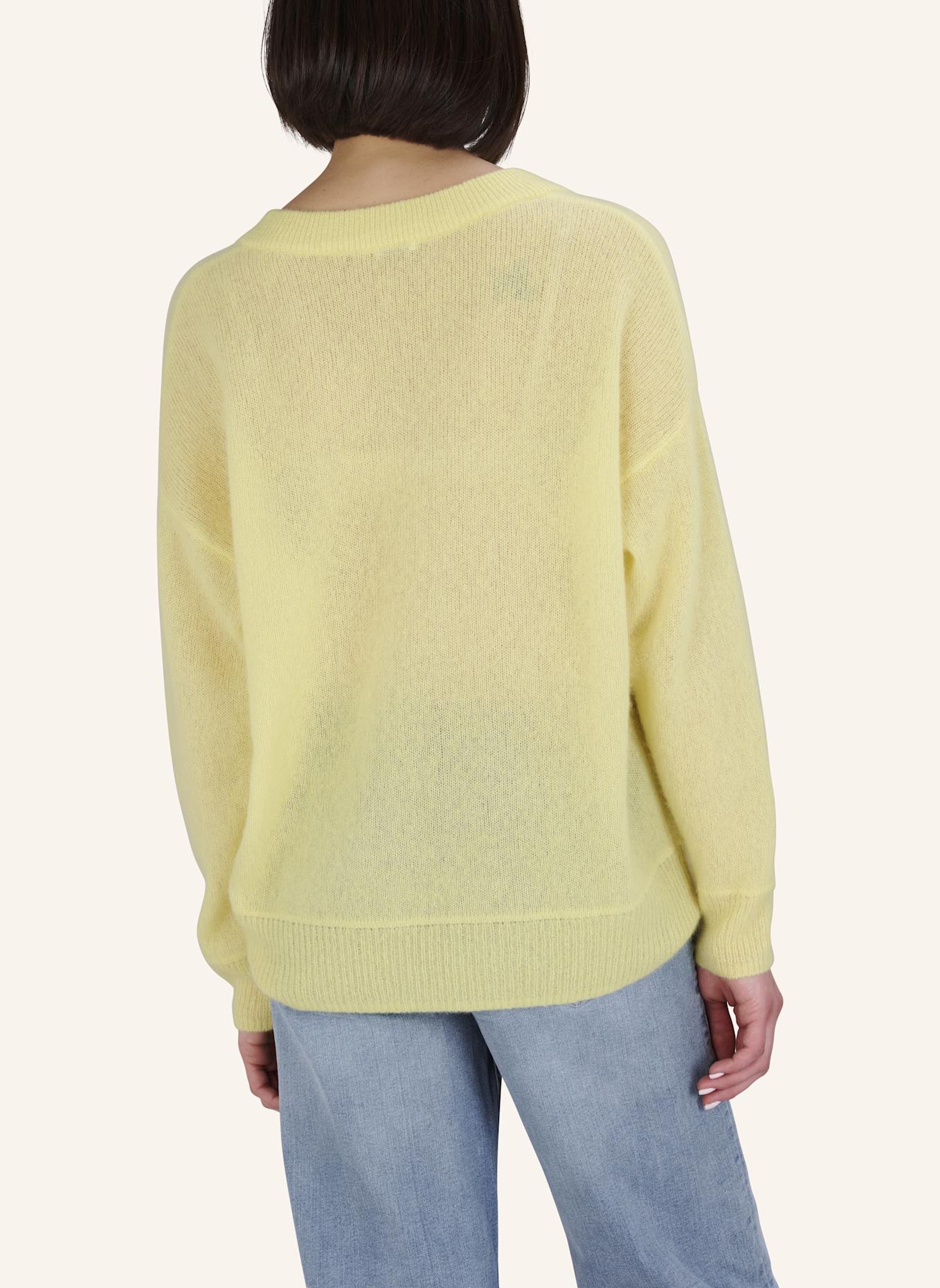 TRUE RELIGION Pullover V-Neck AMARA: GELB