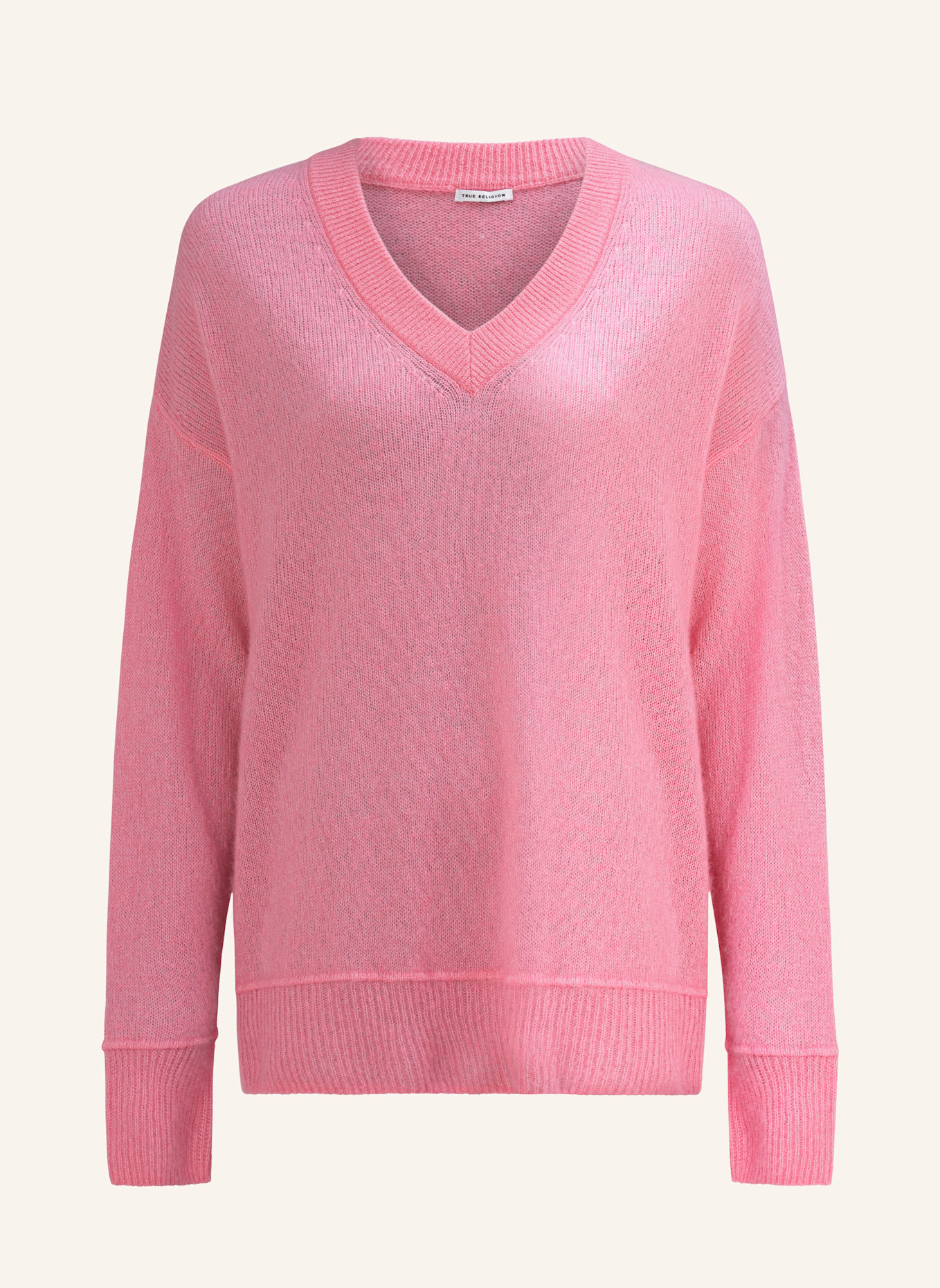 TRUE RELIGION Pullover V-Neck AMARA: PINK