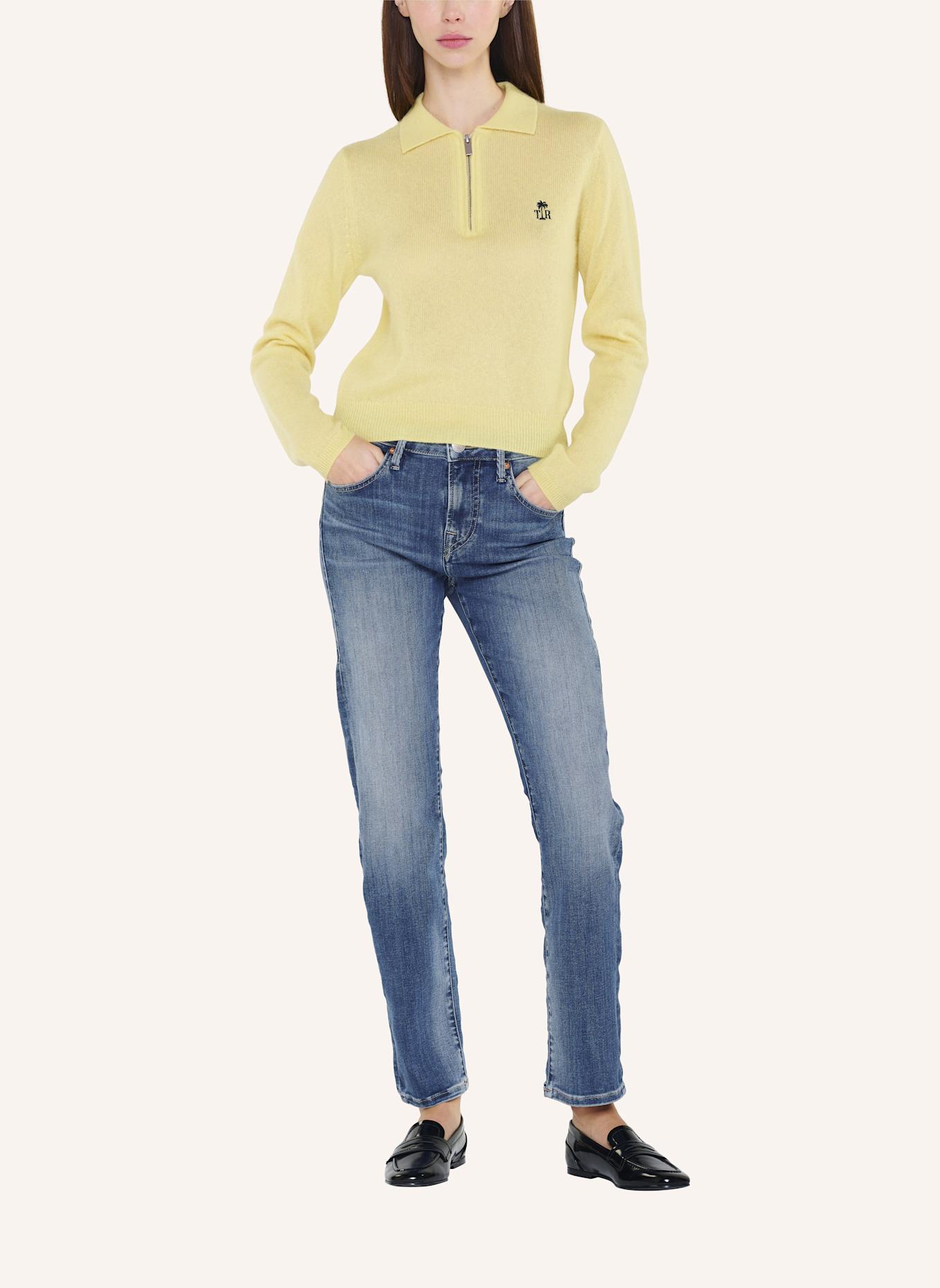 TRUE RELIGION Strick-Poloshirt AMARA: GELB