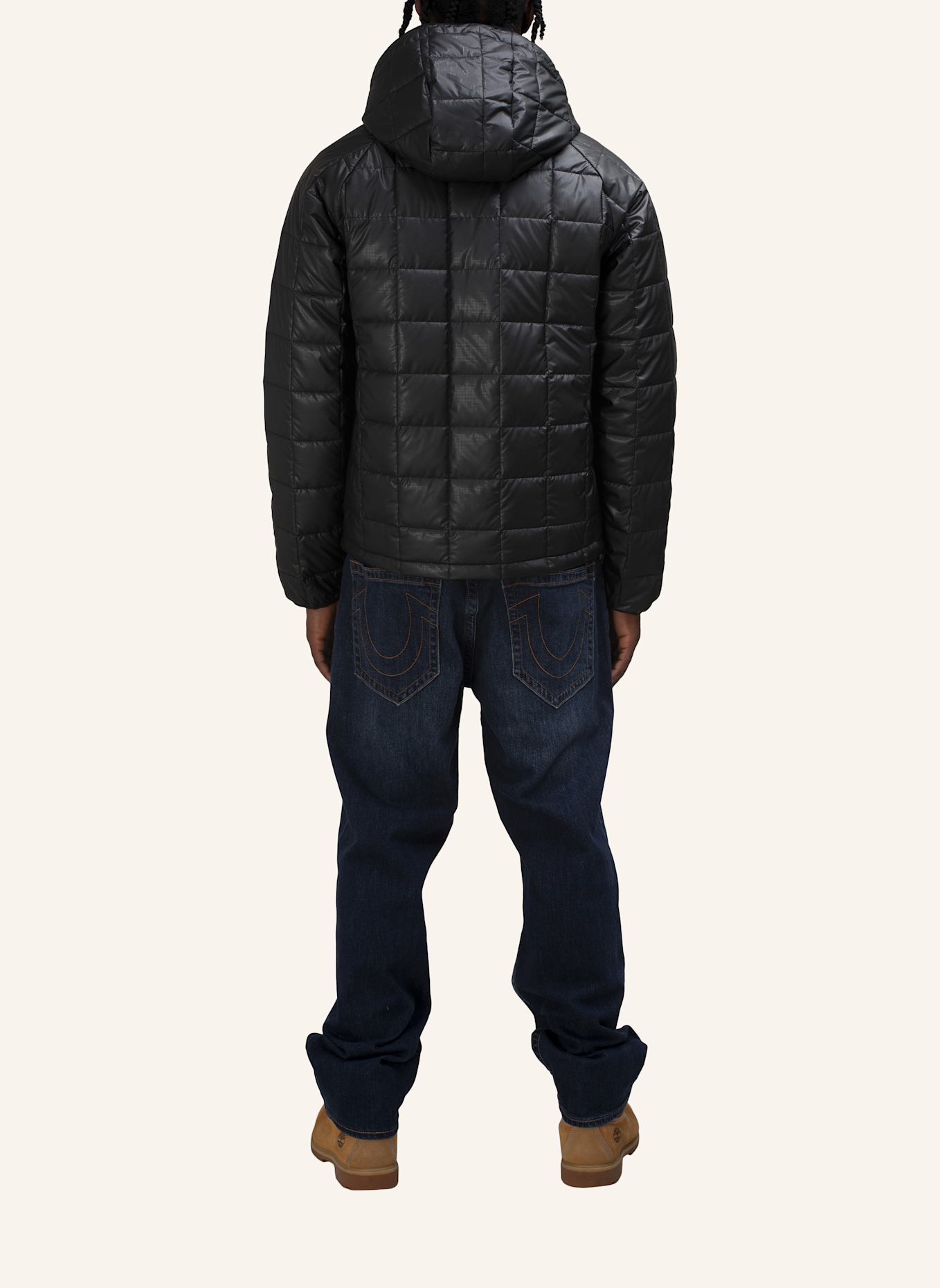 TRUE RELIGION Puffer-Jacke: SCHWARZ
