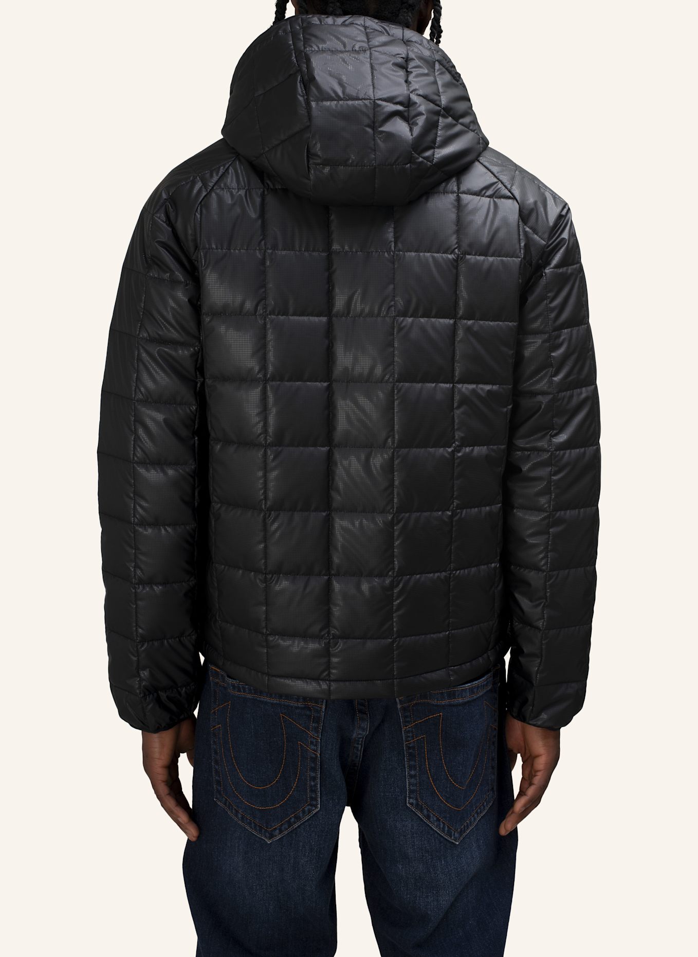TRUE RELIGION Puffer-Jacke: SCHWARZ