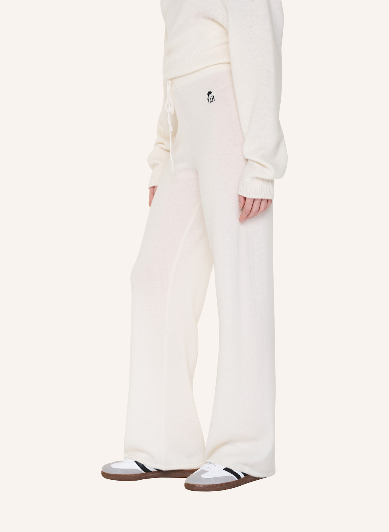 TRUE RELIGION Strickhose: BEIGE