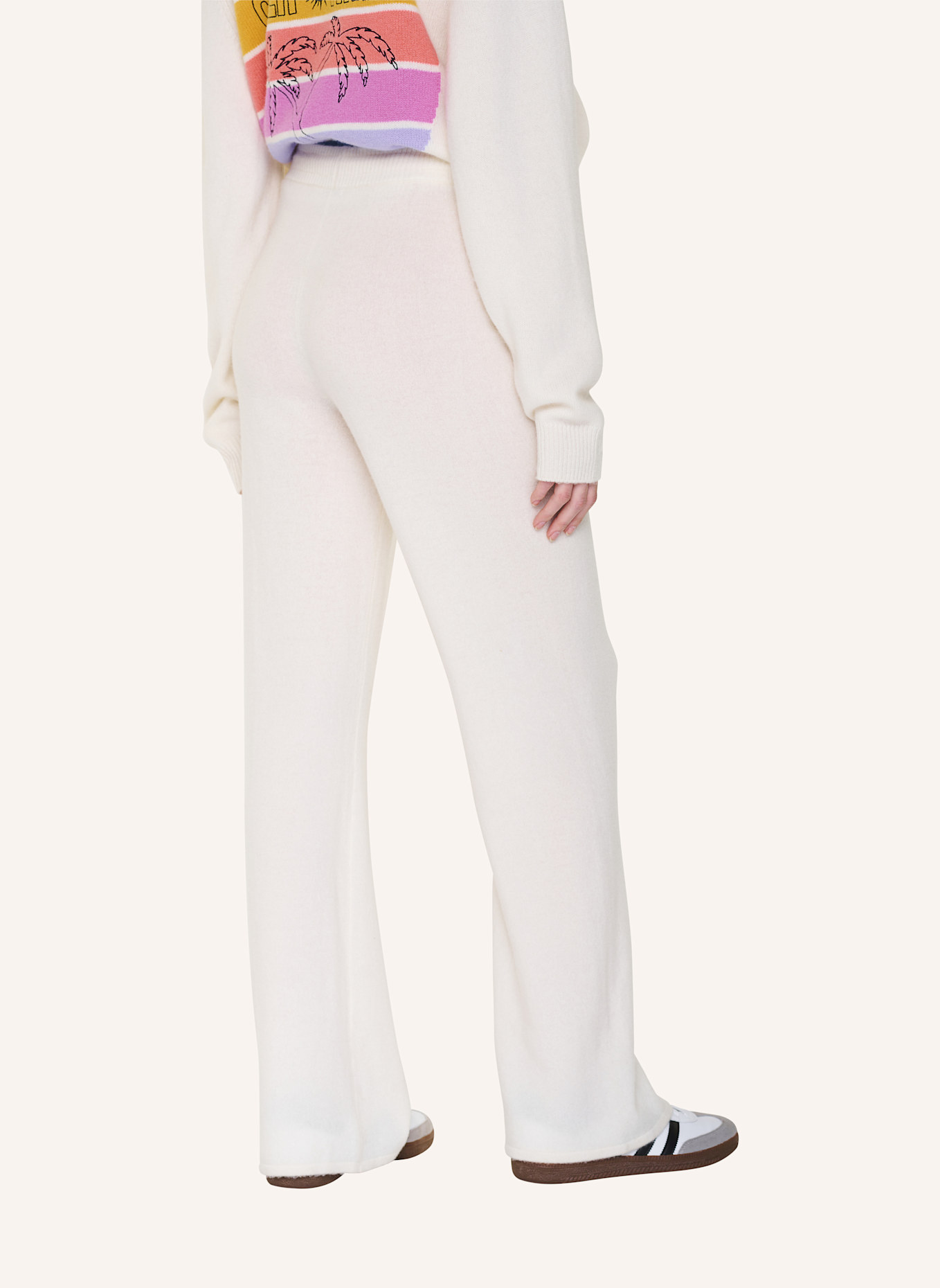 TRUE RELIGION Strickhose: BEIGE