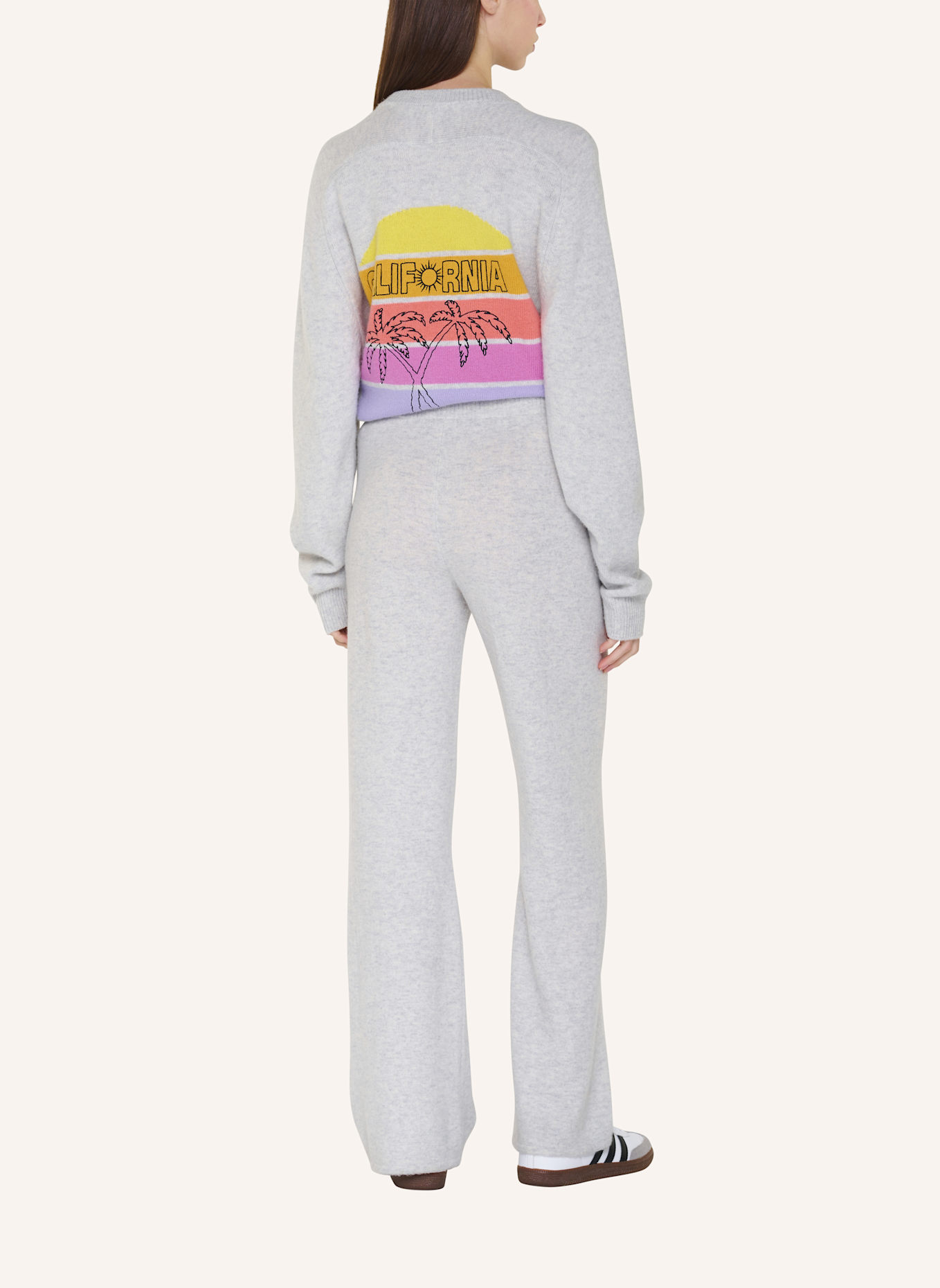 TRUE RELIGION Strickpulli MC CALIFORNIA: HELLGRAU