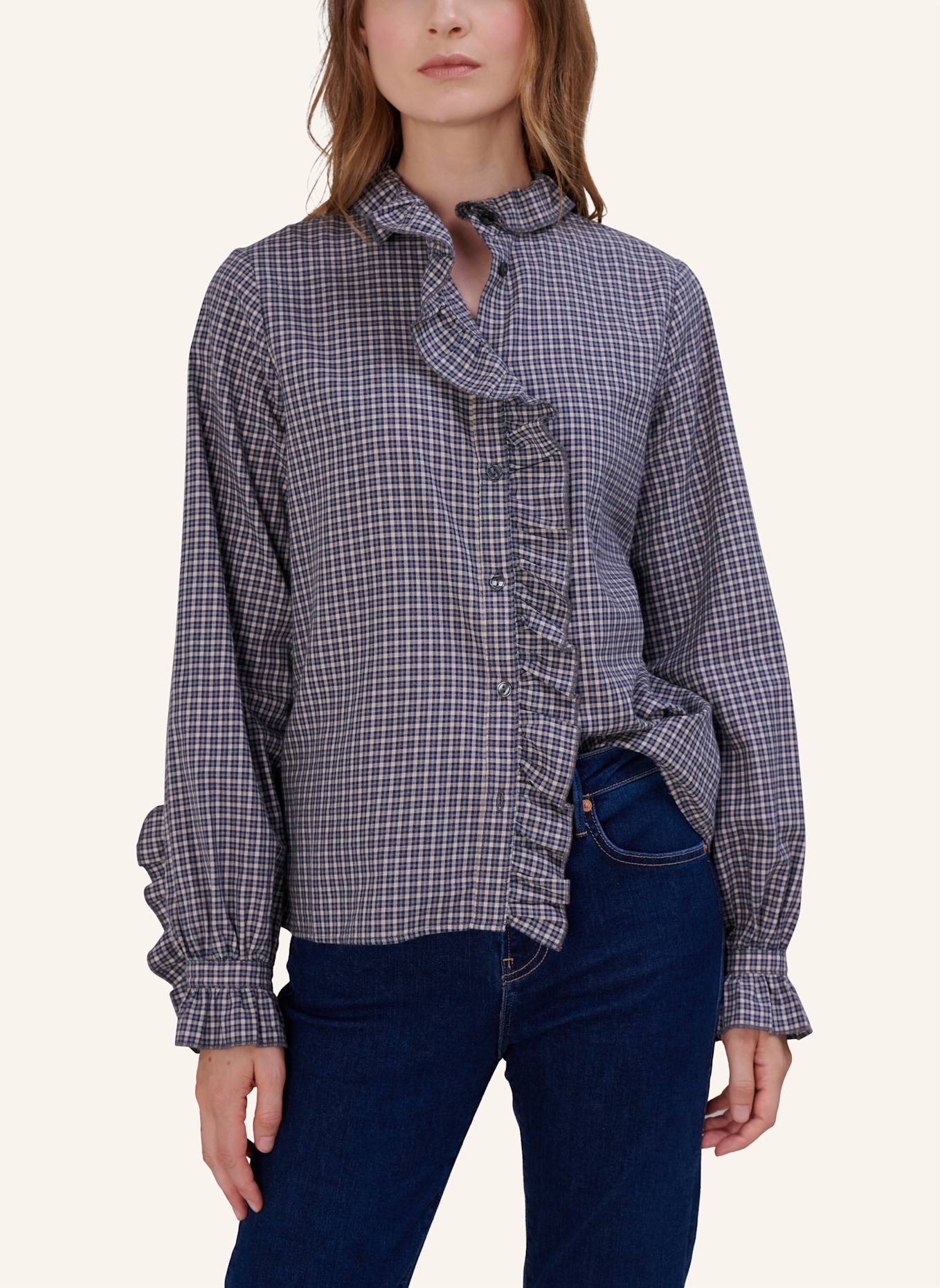 TRUE RELIGION Bluse LIANA: GRAU