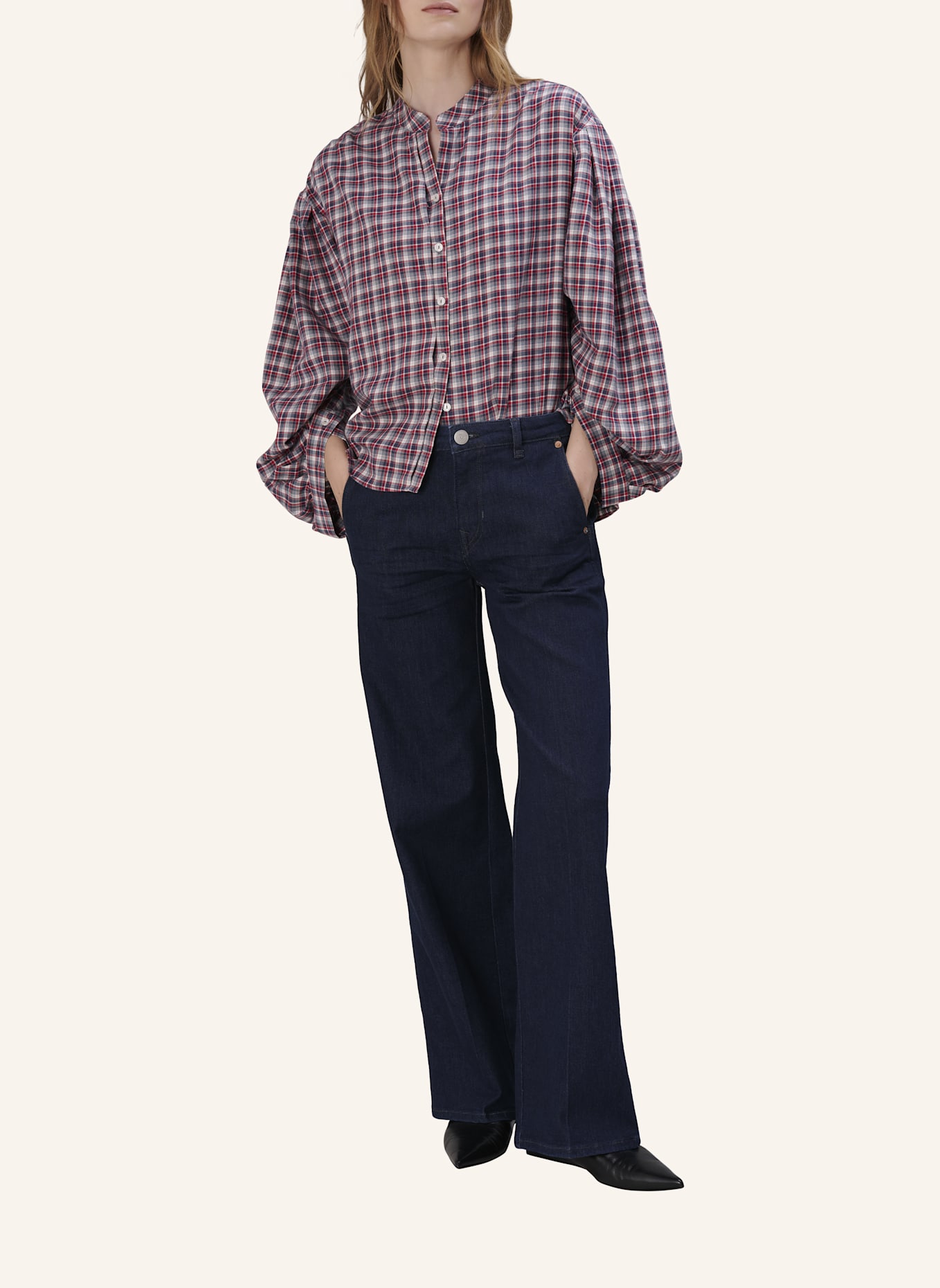 TRUE RELIGION Hemdbluse VICKY: ROT