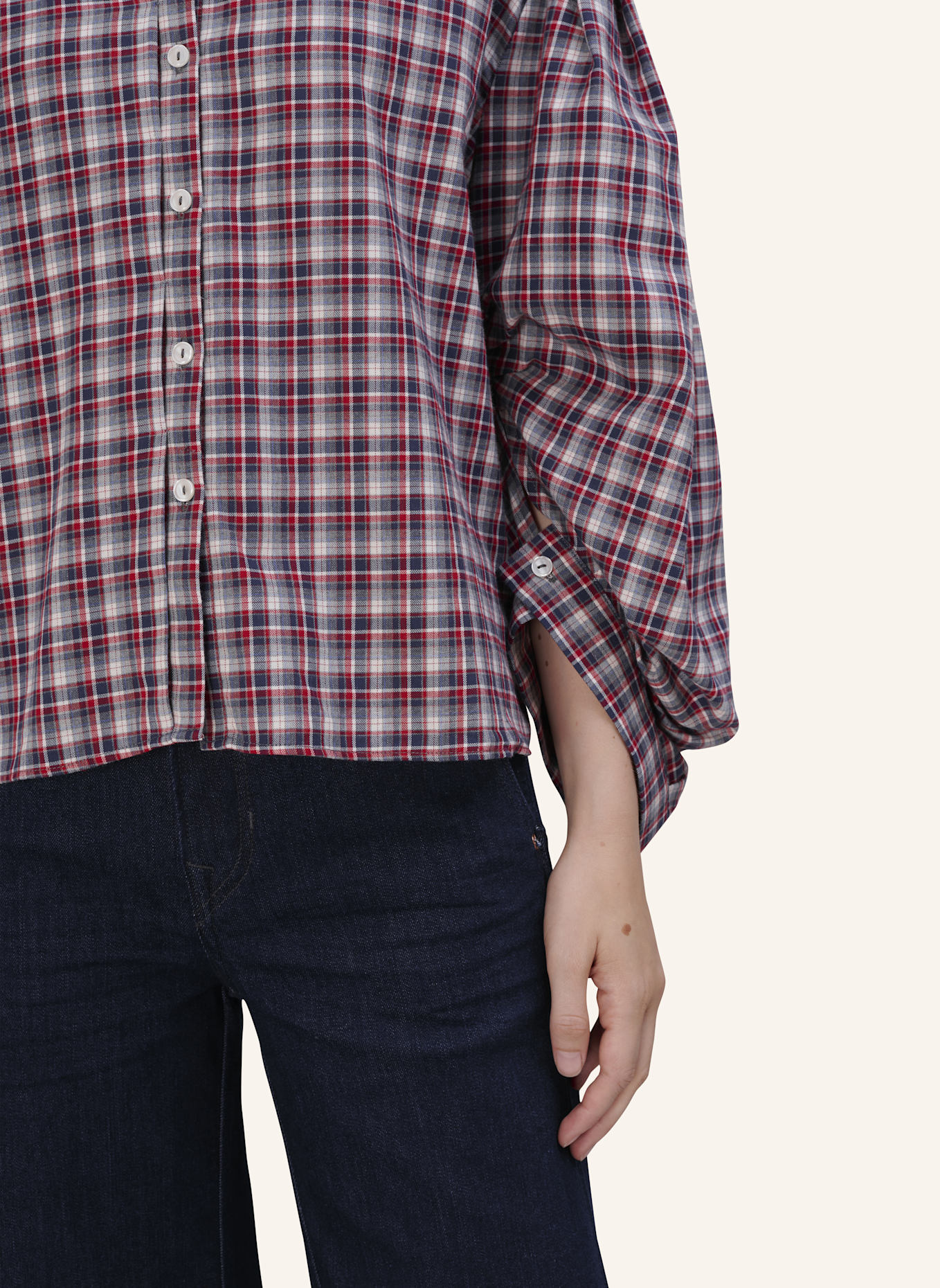 TRUE RELIGION Hemdbluse VICKY: ROT