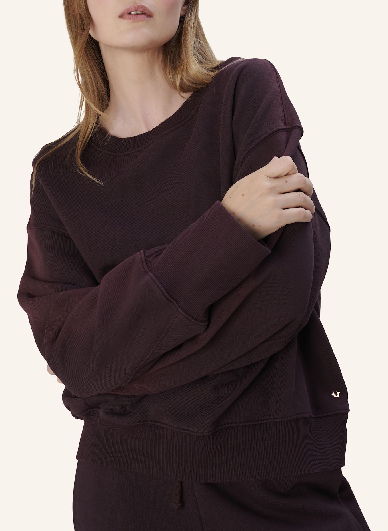 TRUE RELIGION Sweatshirt WILLOW: DUNKELLILA