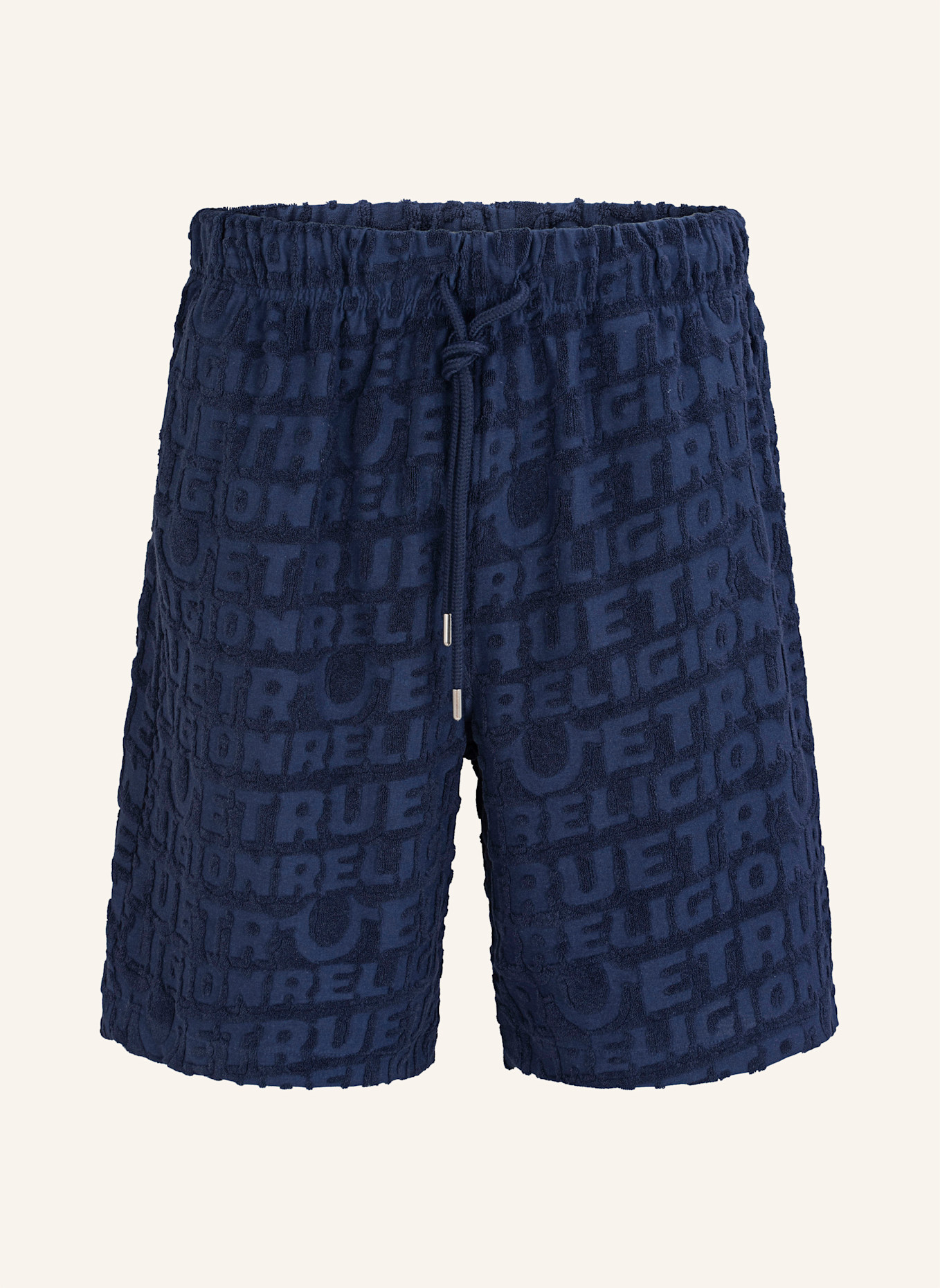 TRUE RELIGION Shorts TERRY: DUNKELBLAU