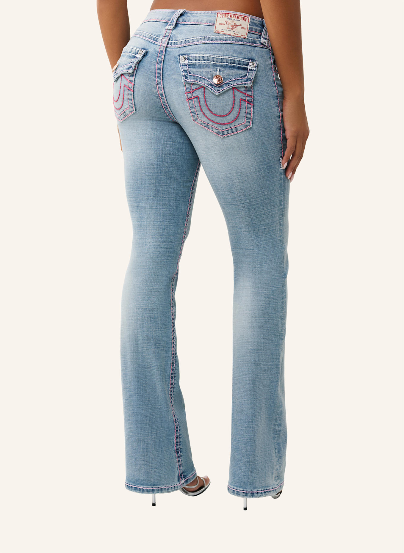 TRUE RELIGION Jeans BECCA Bootcut Super T: HELLBLAU