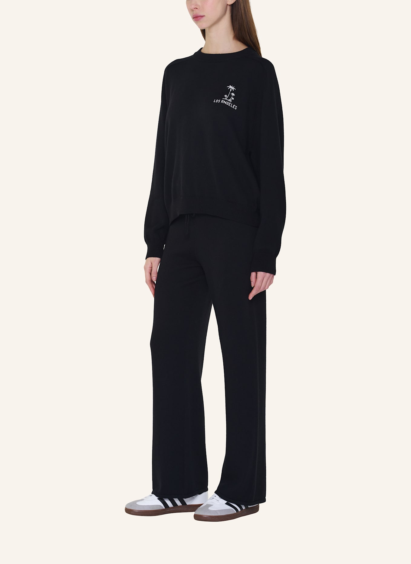 TRUE RELIGION Strickhose: SCHWARZ