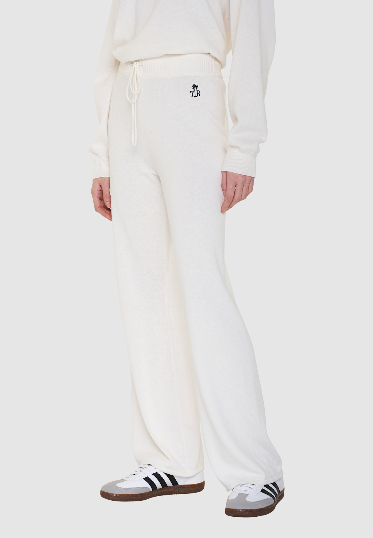 TRUE RELIGION Strickhose: WEISS