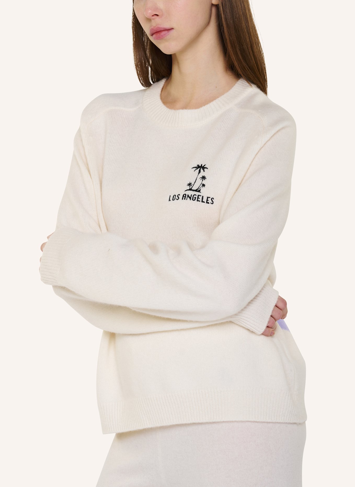 TRUE RELIGION Strickpulli MC CALIFORNIA: ECRU