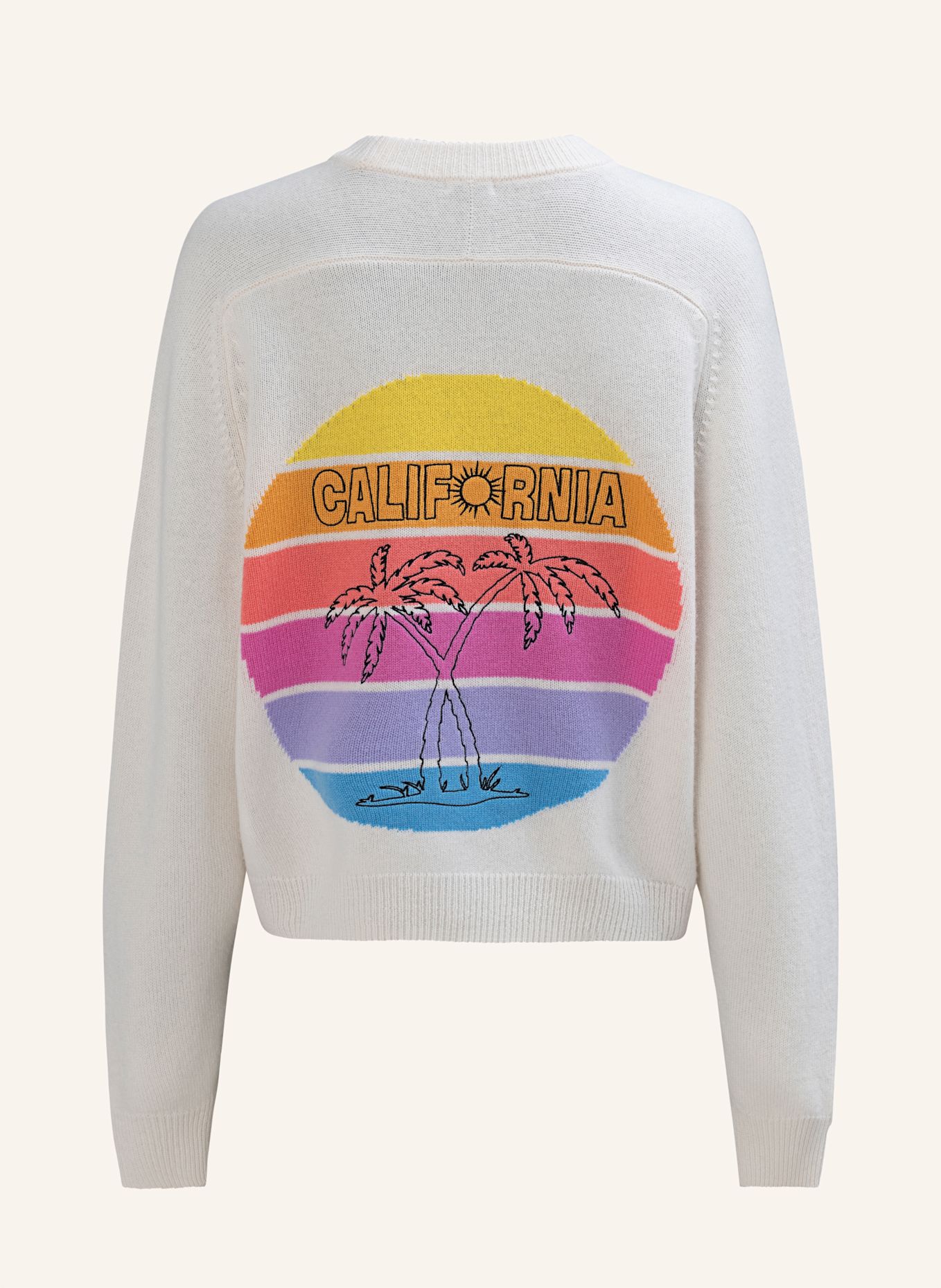 TRUE RELIGION Strickpulli MC CALIFORNIA: ECRU