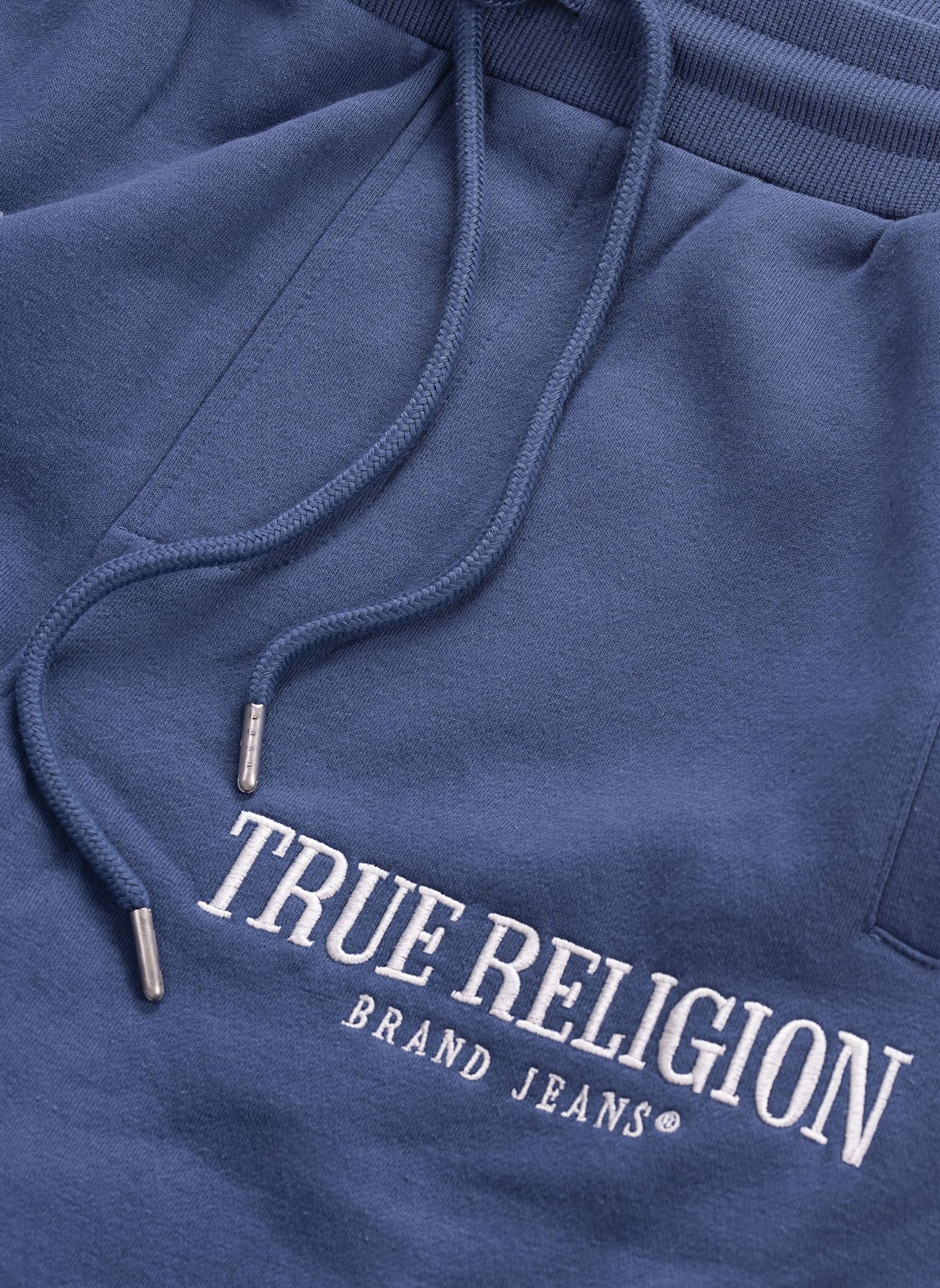 TRUE RELIGION Baggy Sweatpant ZIP UP: DUNKELBLAU