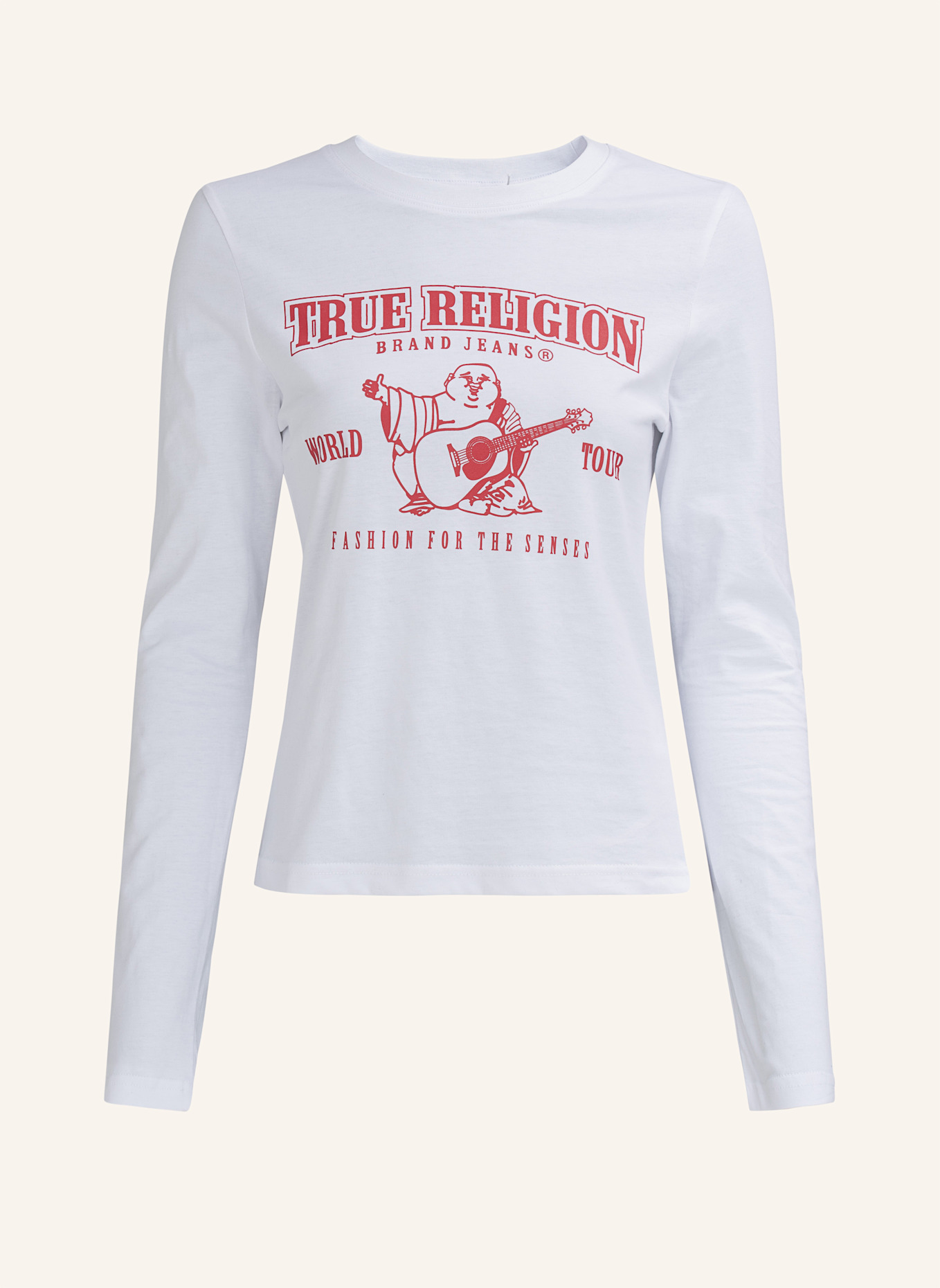 TRUE RELIGION Longsleeve: WEISS
