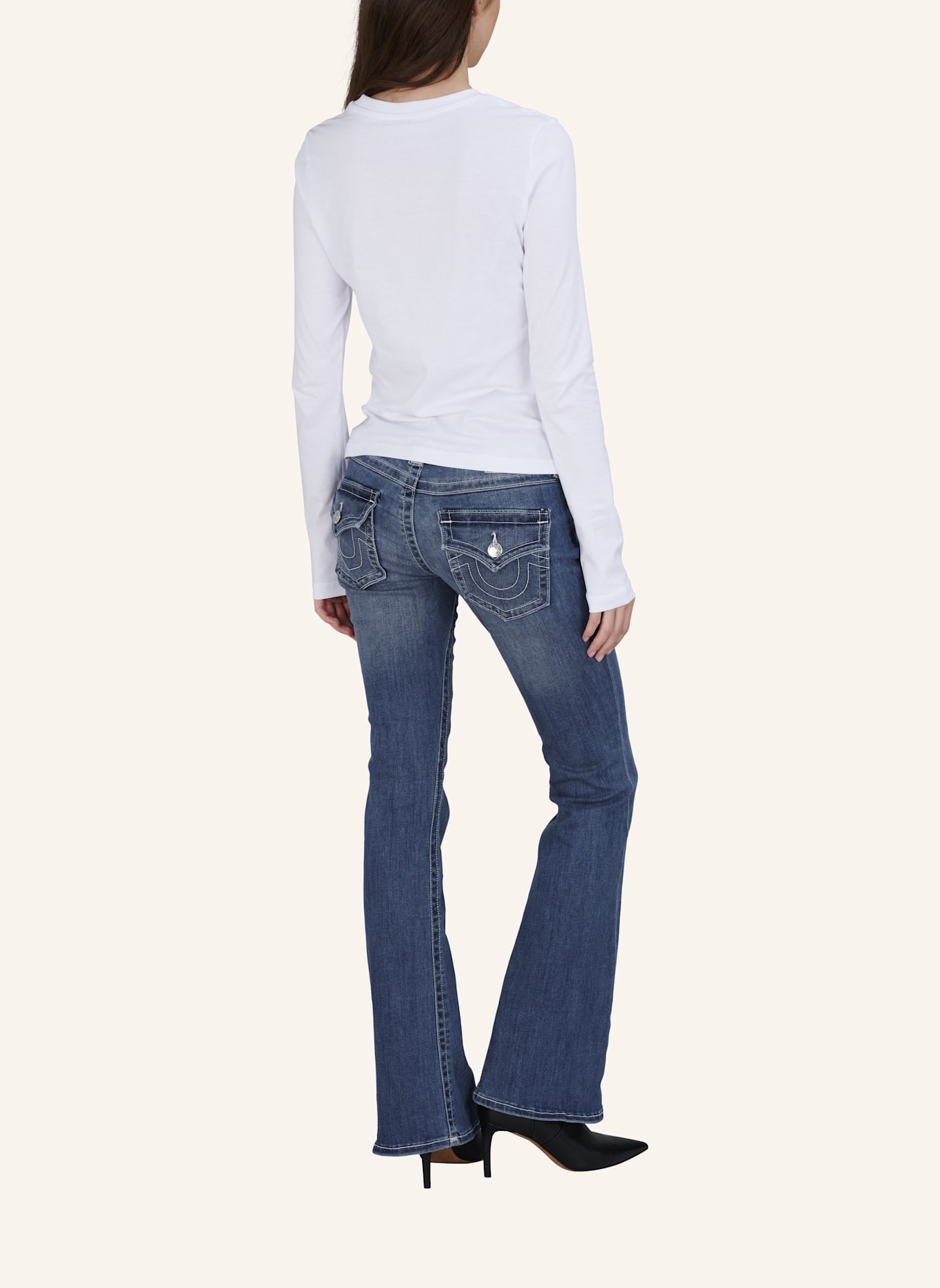 TRUE RELIGION Longsleeve: WEISS