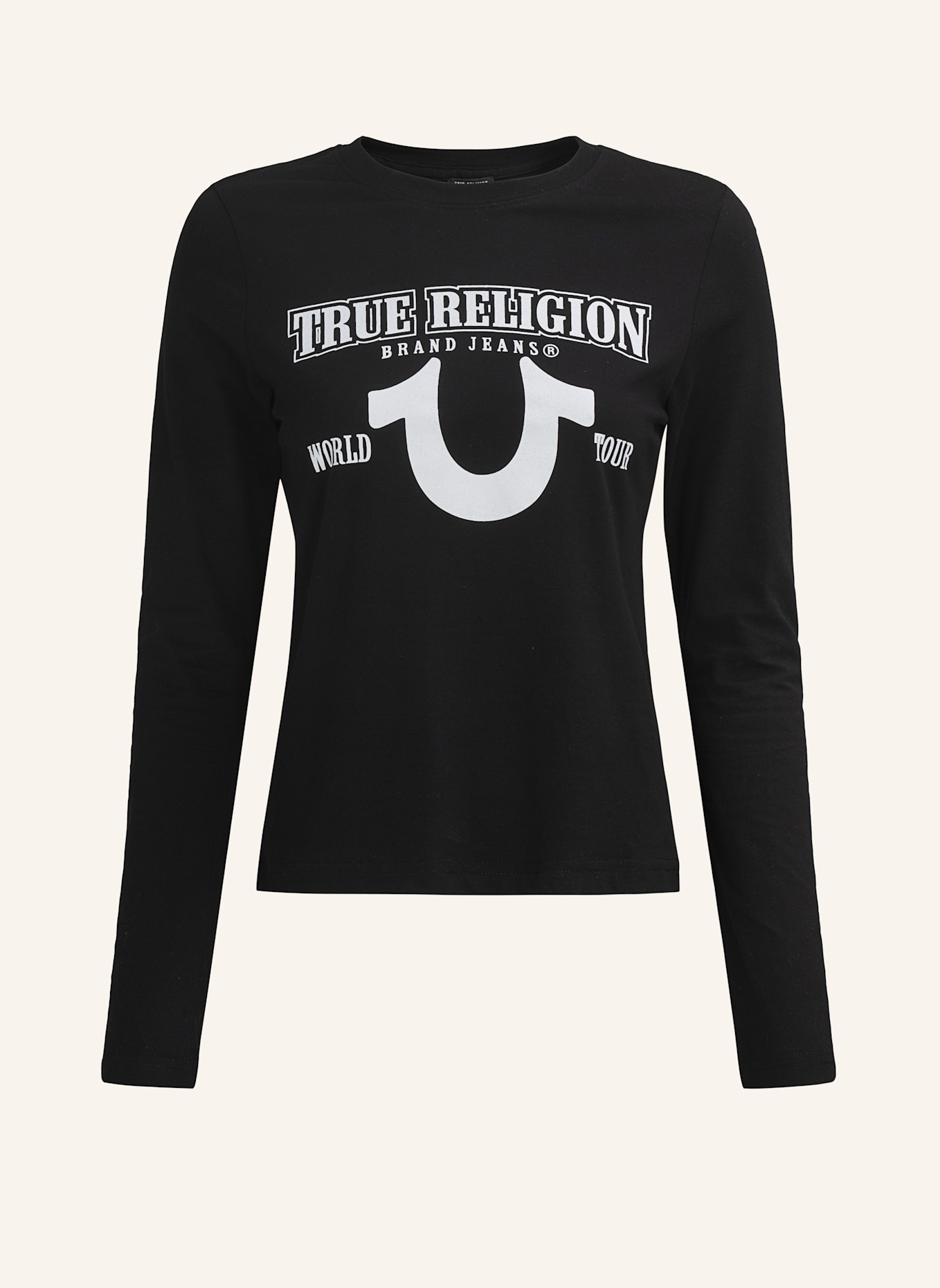 TRUE RELIGION Longsleeve: SCHWARZ