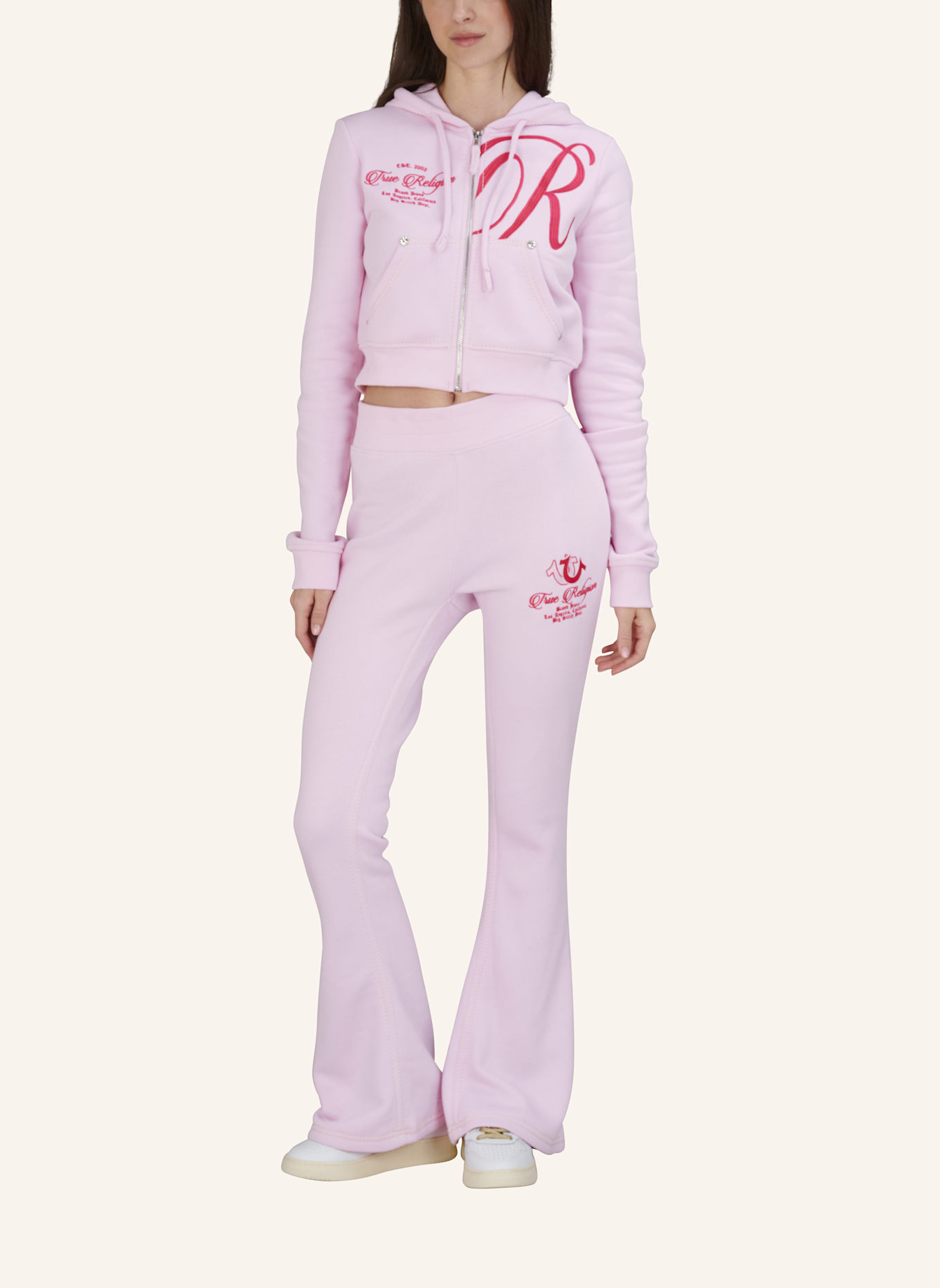 TRUE RELIGION Flare Sweatpants: ROSA