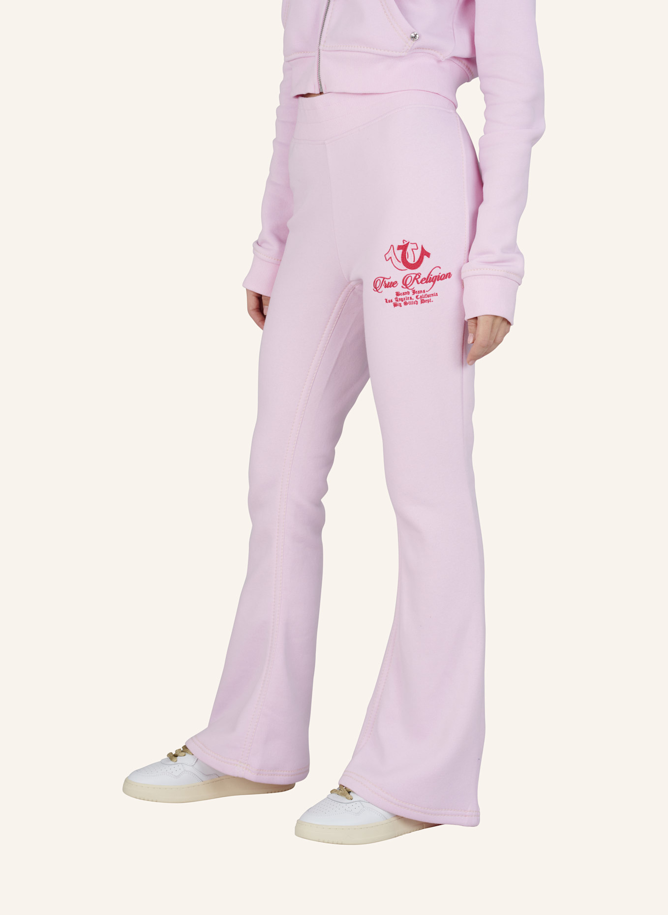 TRUE RELIGION Flare Sweatpants: ROSA