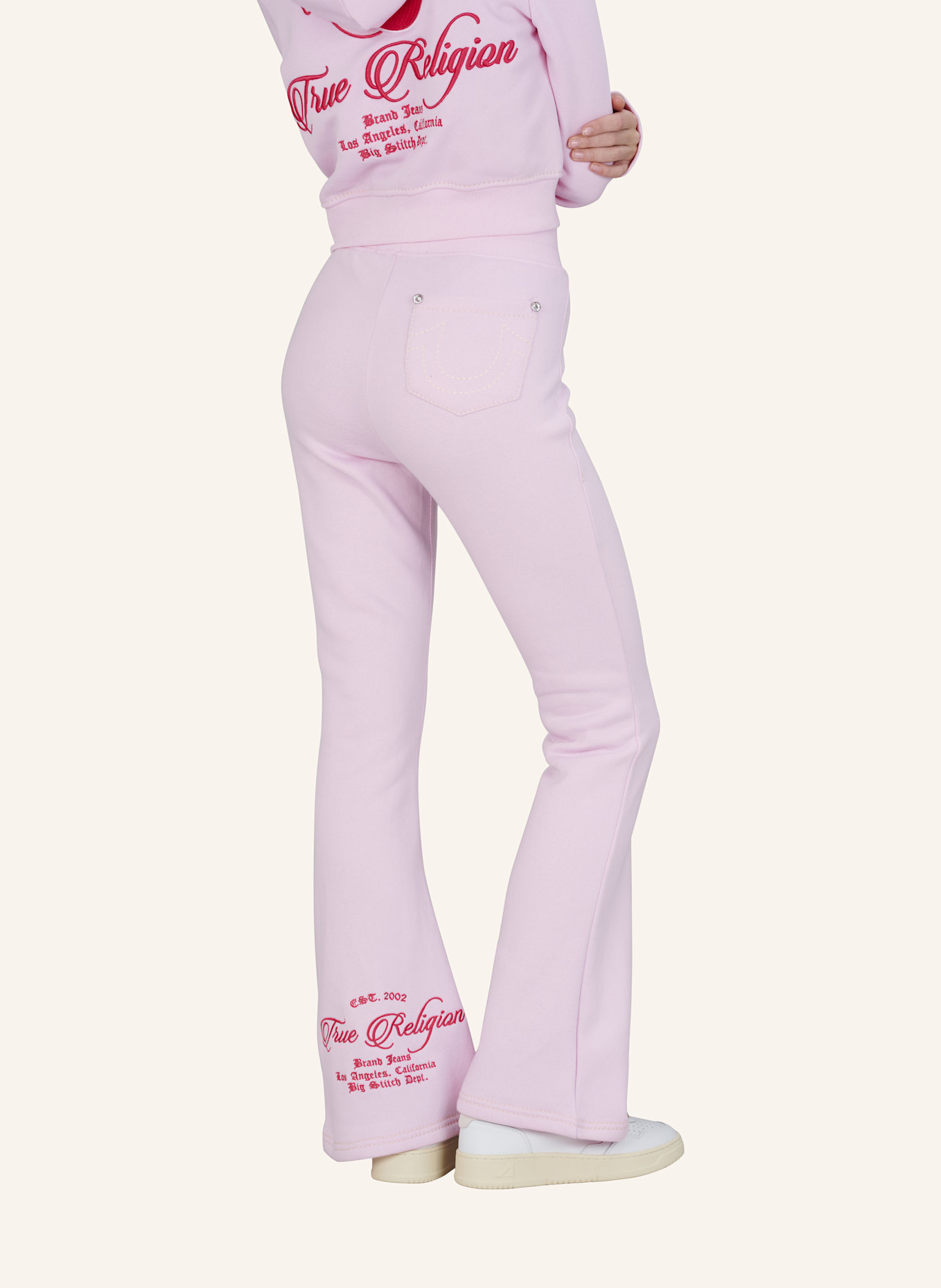 TRUE RELIGION Flare Sweatpants: ROSA