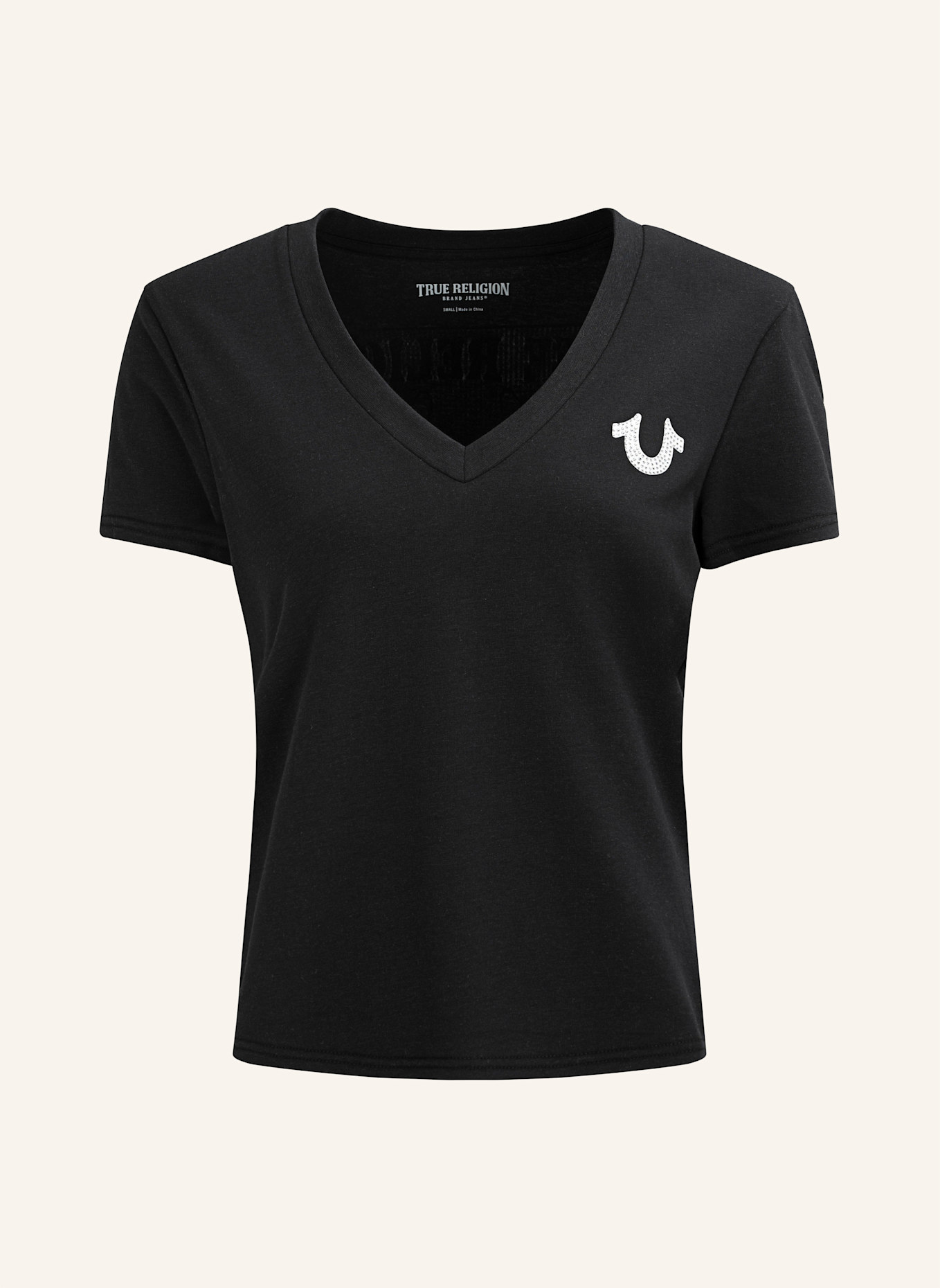 TRUE RELIGION T-Shirt: SCHWARZ