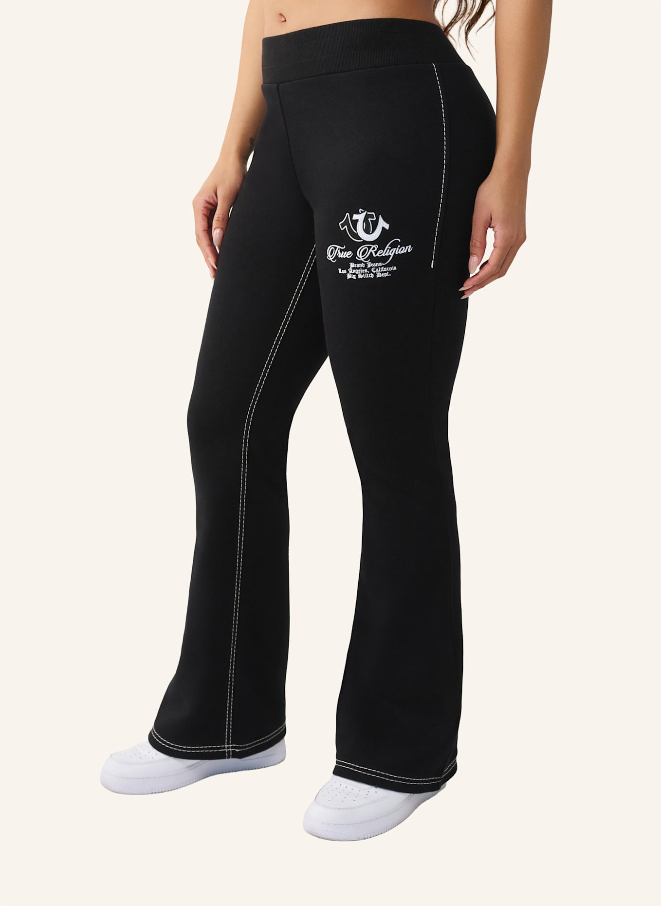 TRUE RELIGION Flare Sweatpants: SCHWARZ