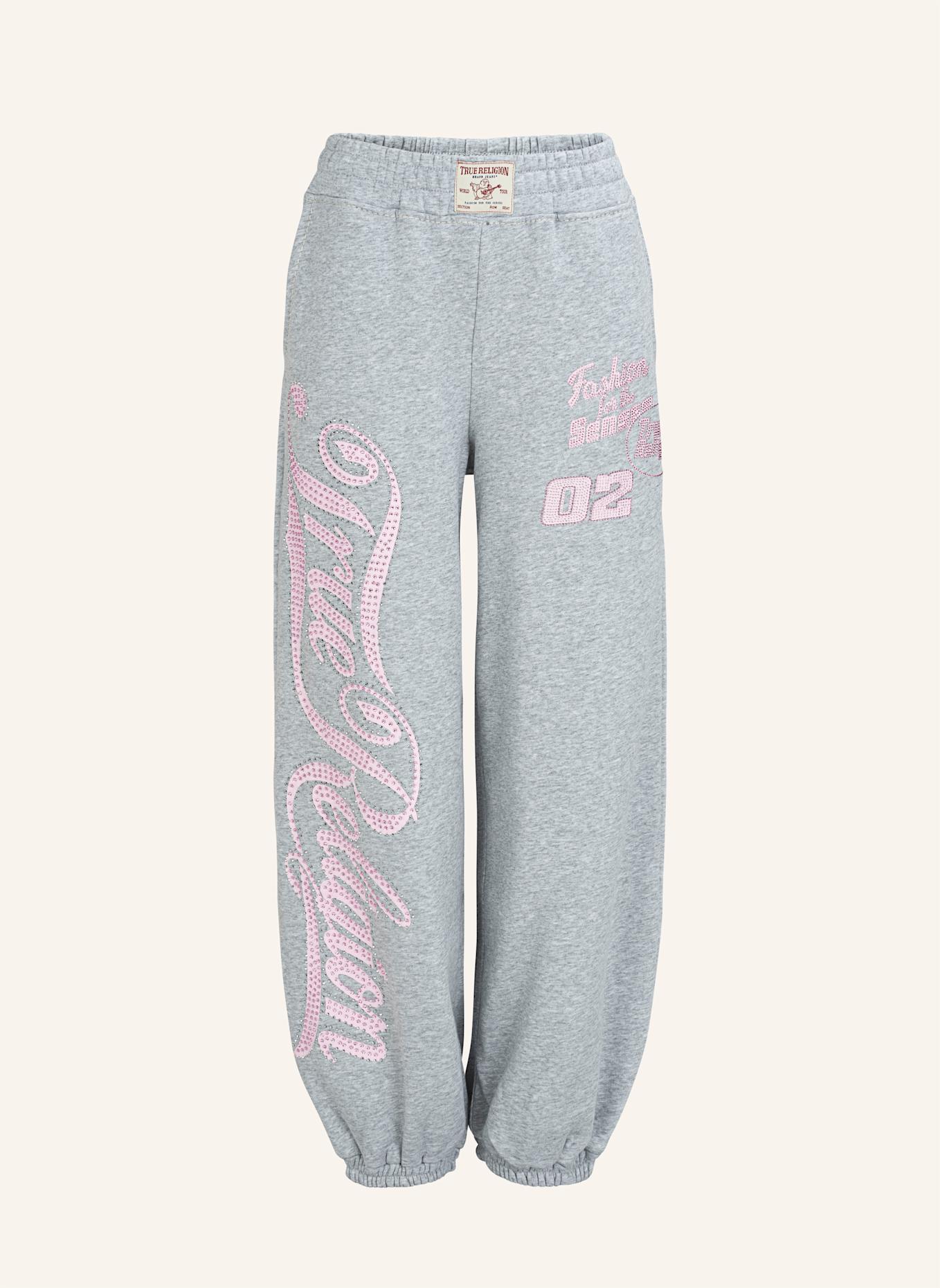 TRUE RELIGION Baggy-Jogger CRYSTAL: GRAU