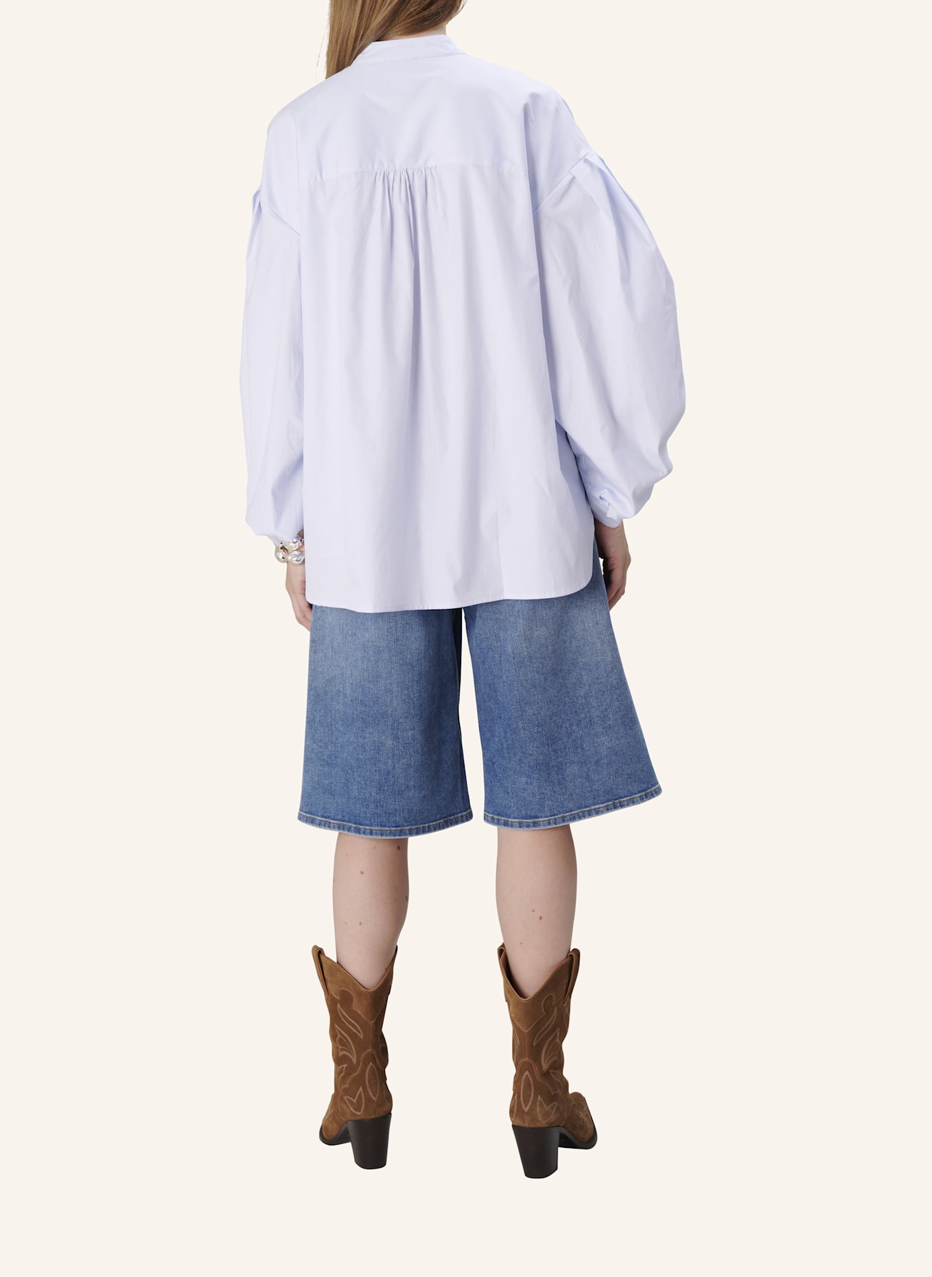 TRUE RELIGION Bluse VICKY: GRAU