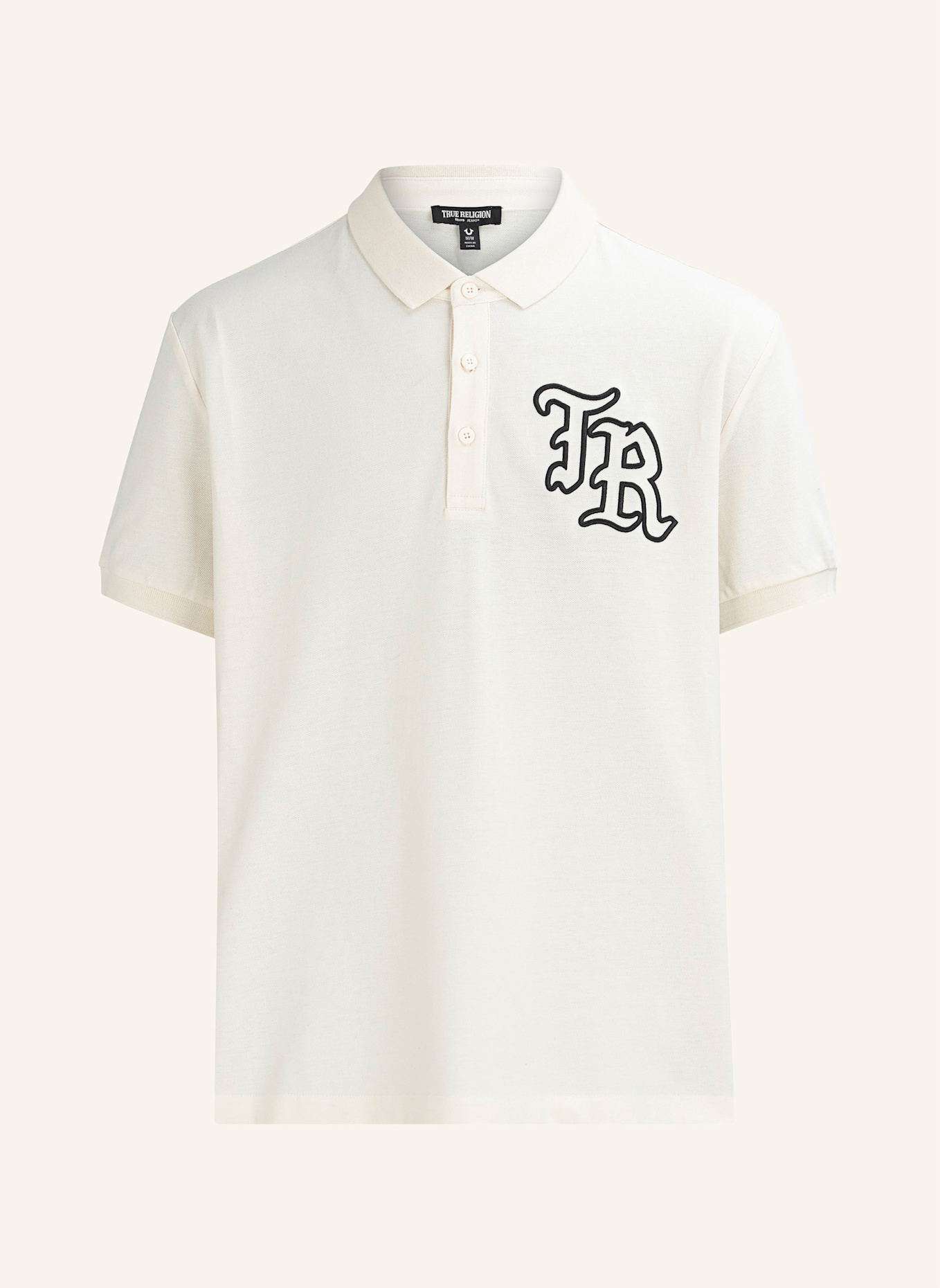 TRUE RELIGION Poloshirt: WEISS