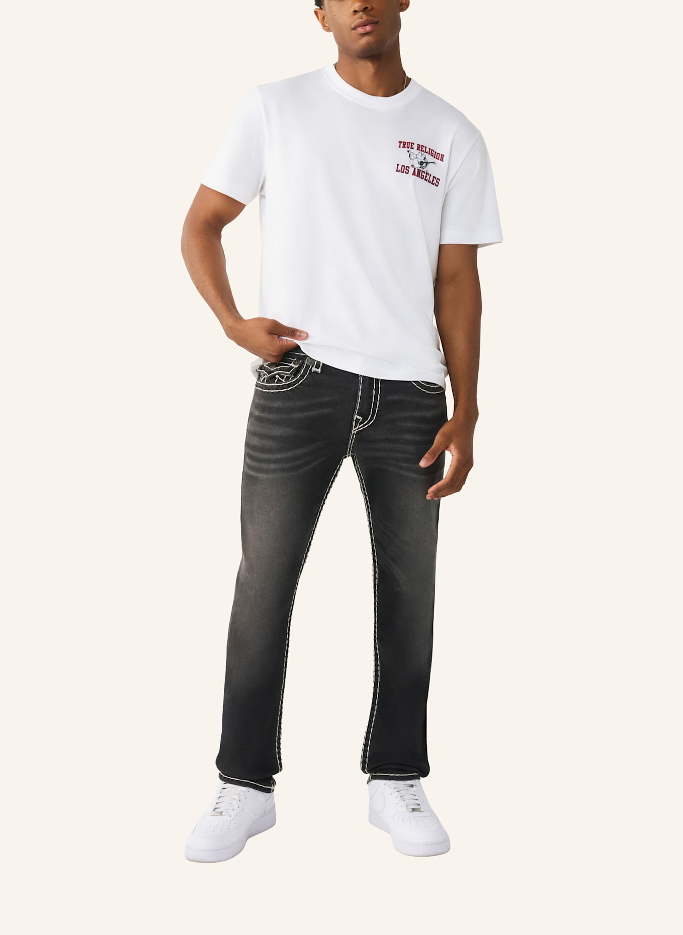 TRUE RELIGION Jeans ROCCO Super T: SCHWARZ