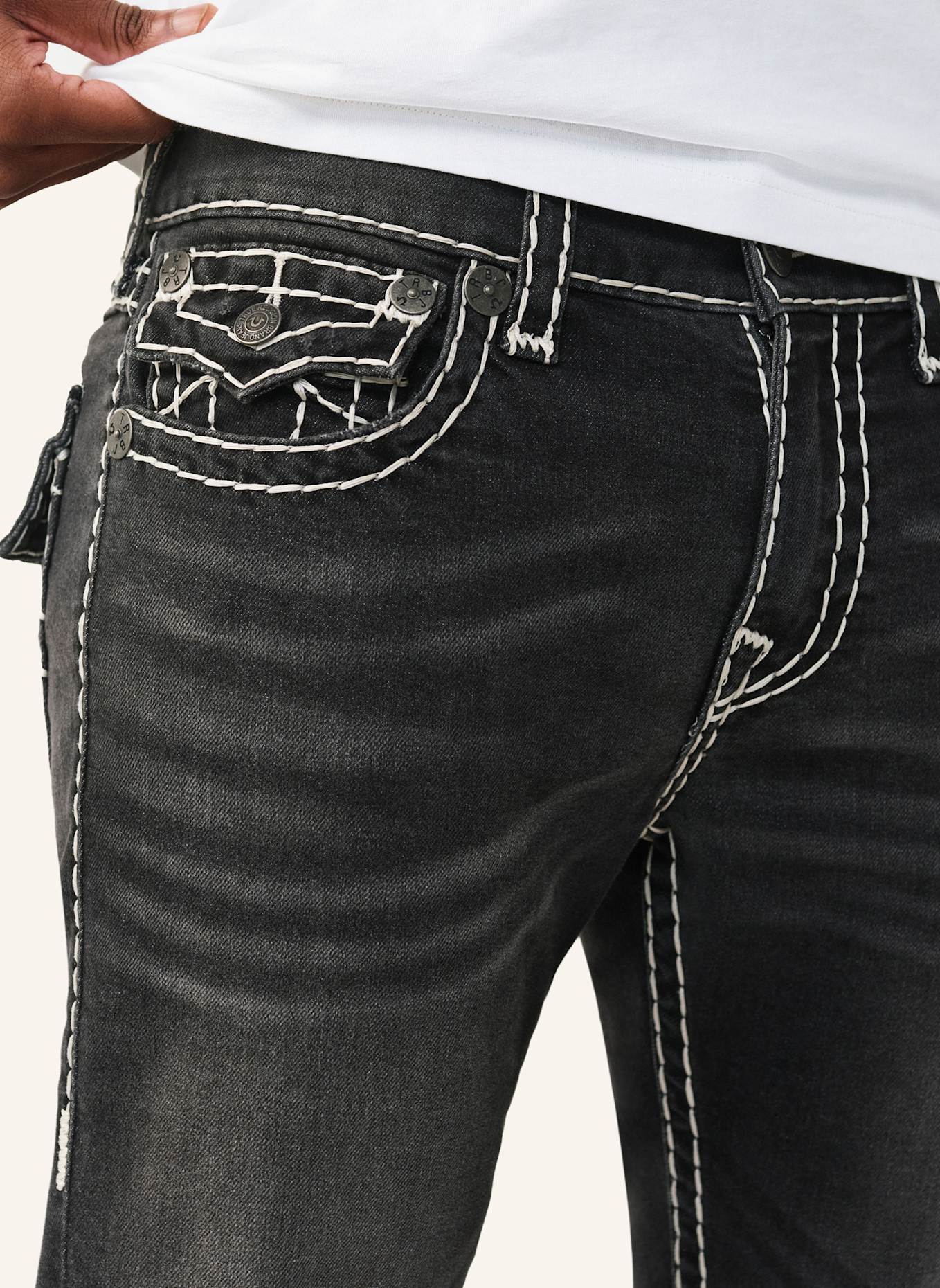 TRUE RELIGION Jeans ROCCO Super T: SCHWARZ
