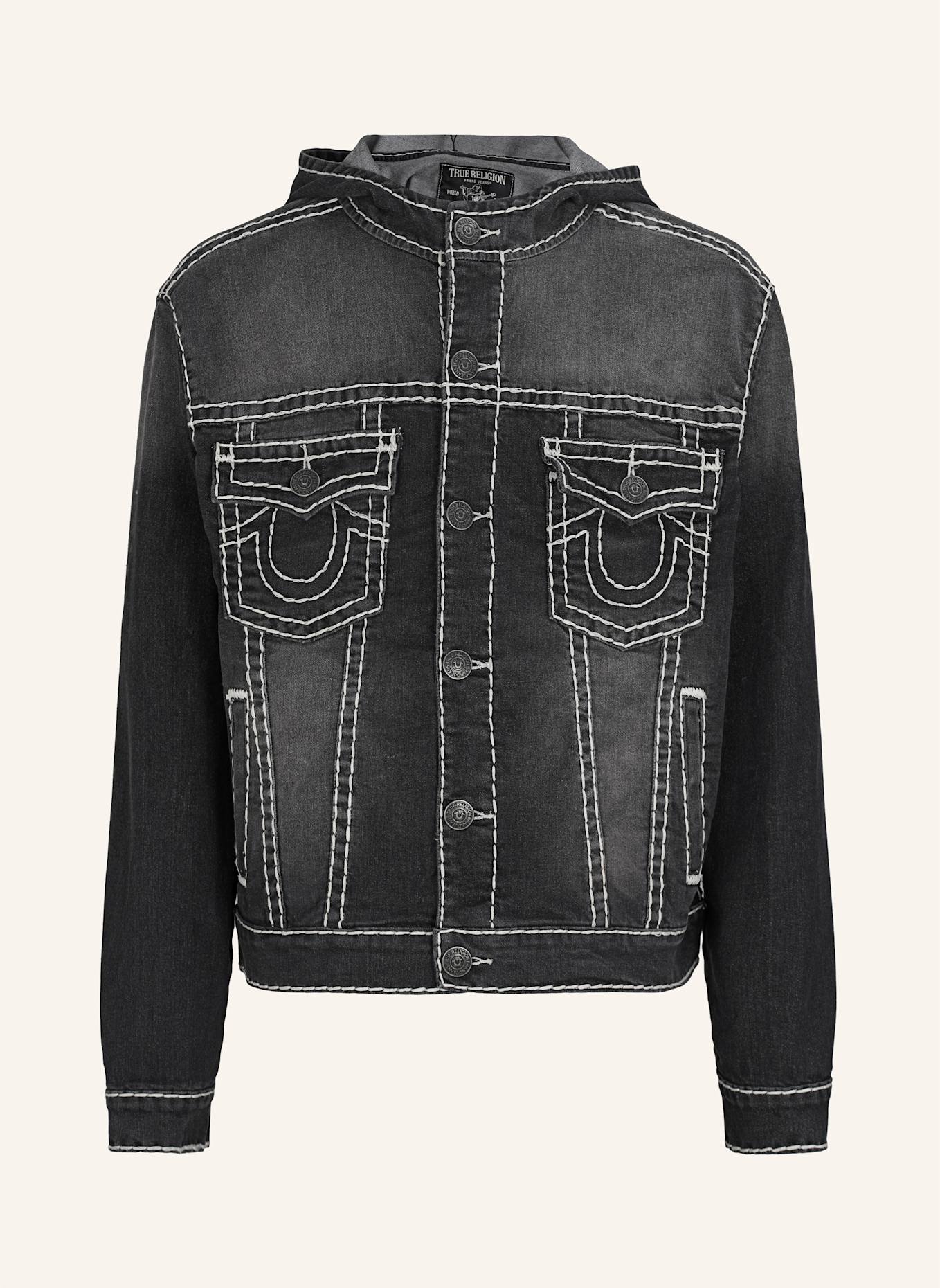 TRUE RELIGION Jeansjacke: SCHWARZ