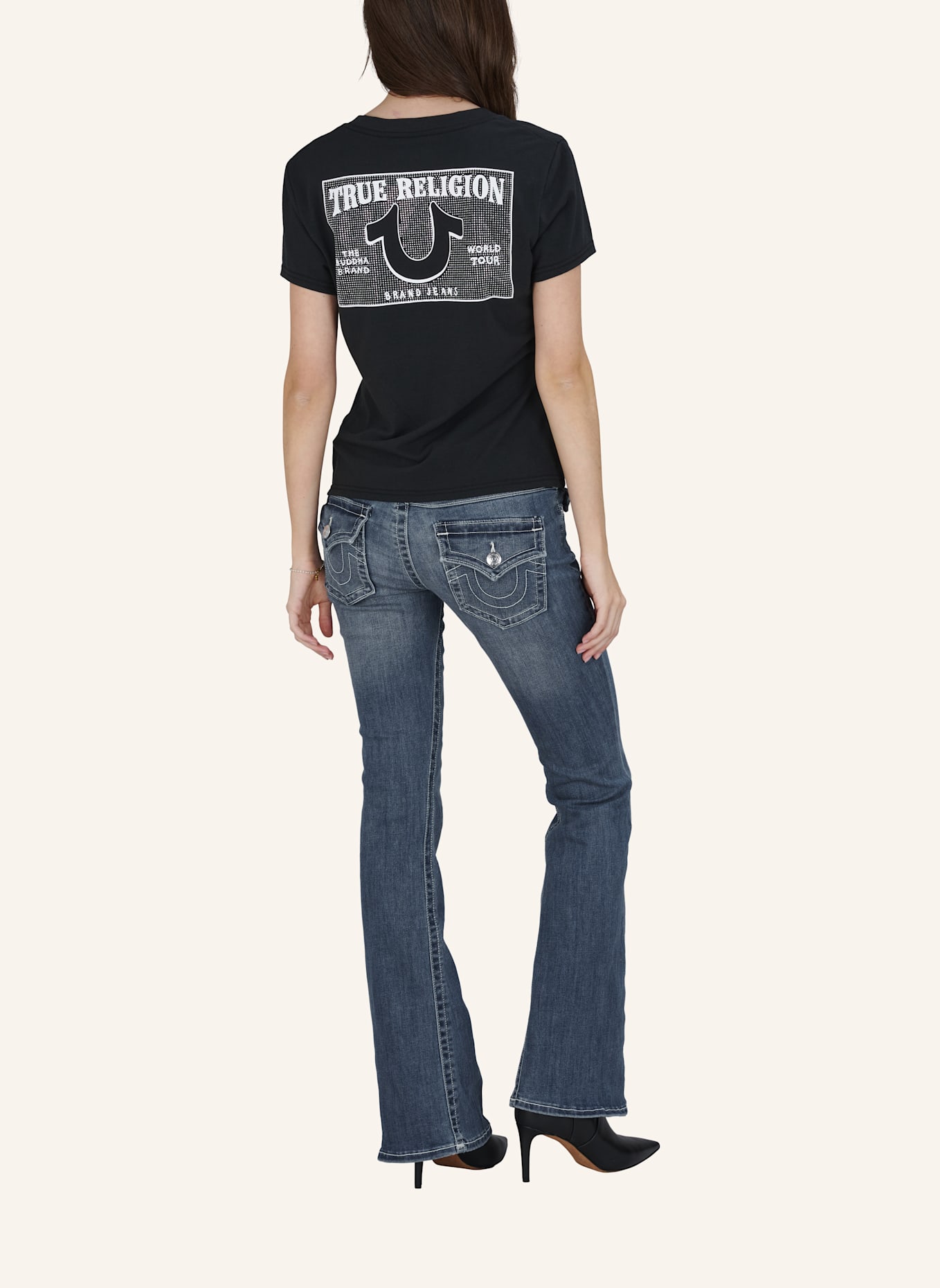 TRUE RELIGION Jeans BECCA Bootcut: BLAU