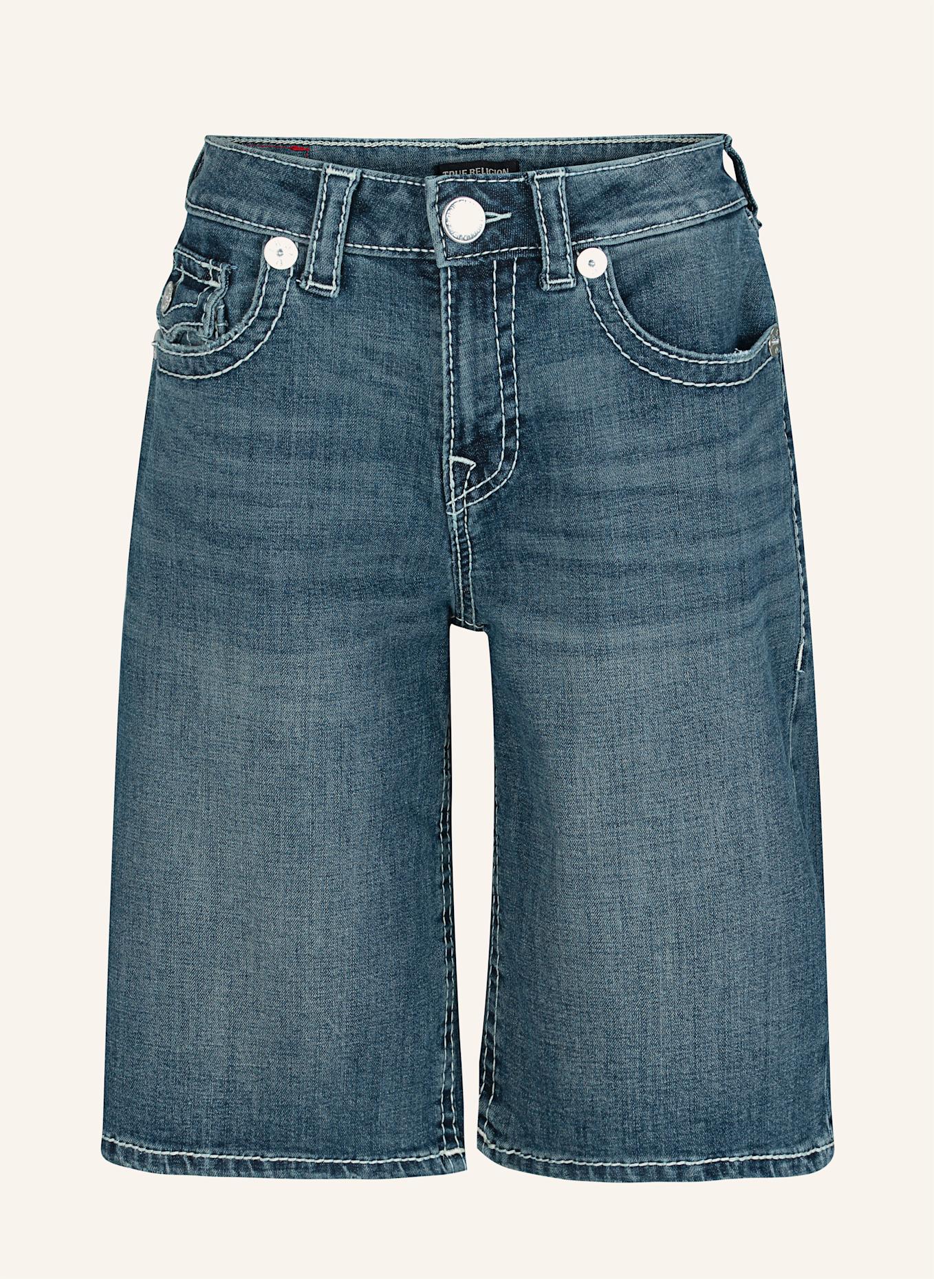TRUE RELIGION Jeans Bermundas JORT: BLAU
