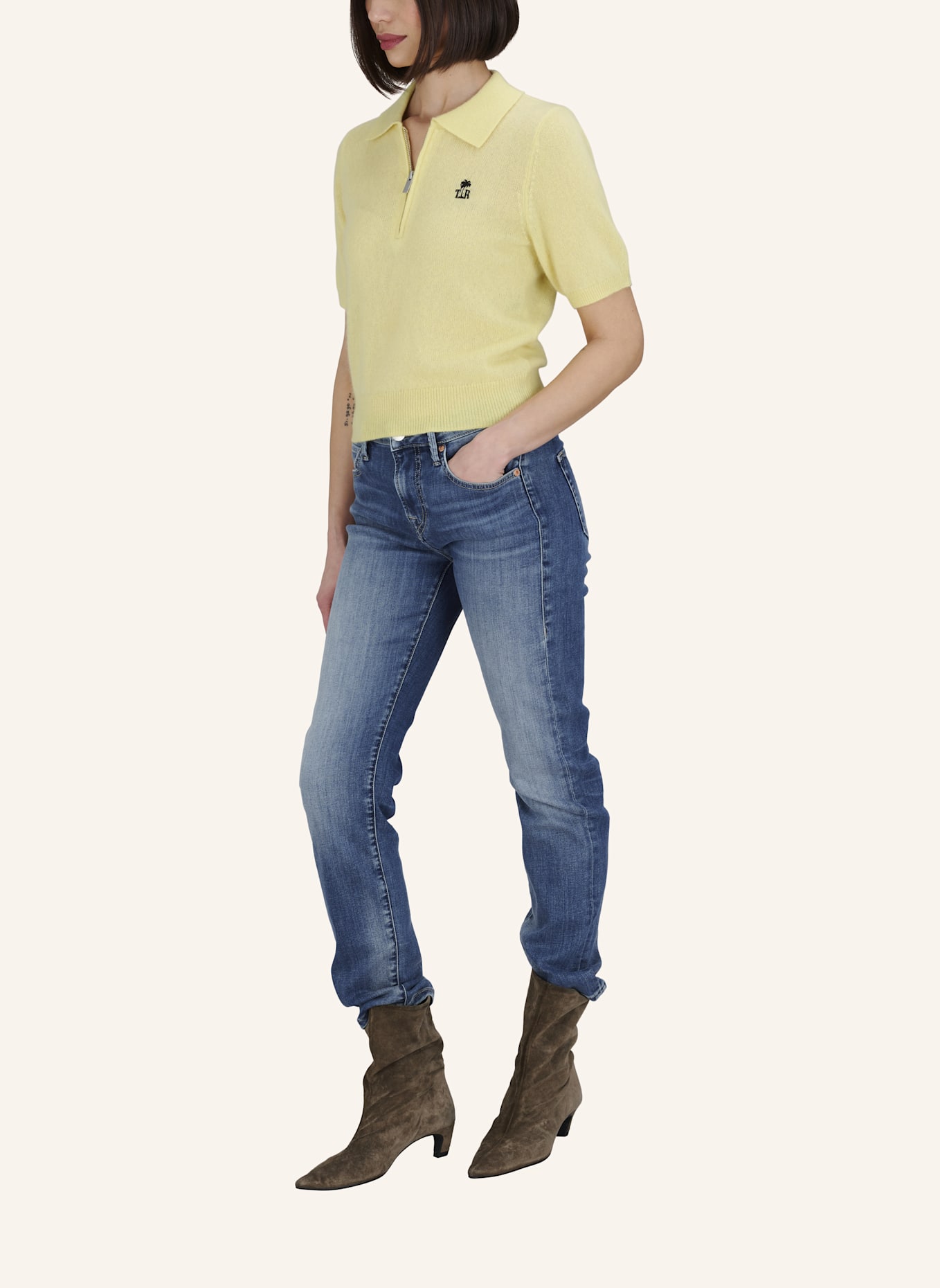 TRUE RELIGION Jeans PIPER: HELLBLAU/ HELLGRAU