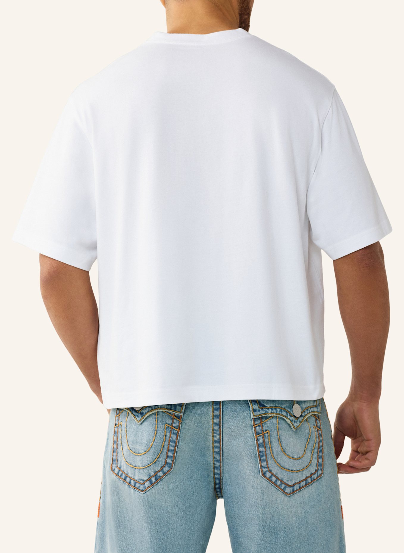 TRUE RELIGION T-Shirt UNIVERSITY: WEISS