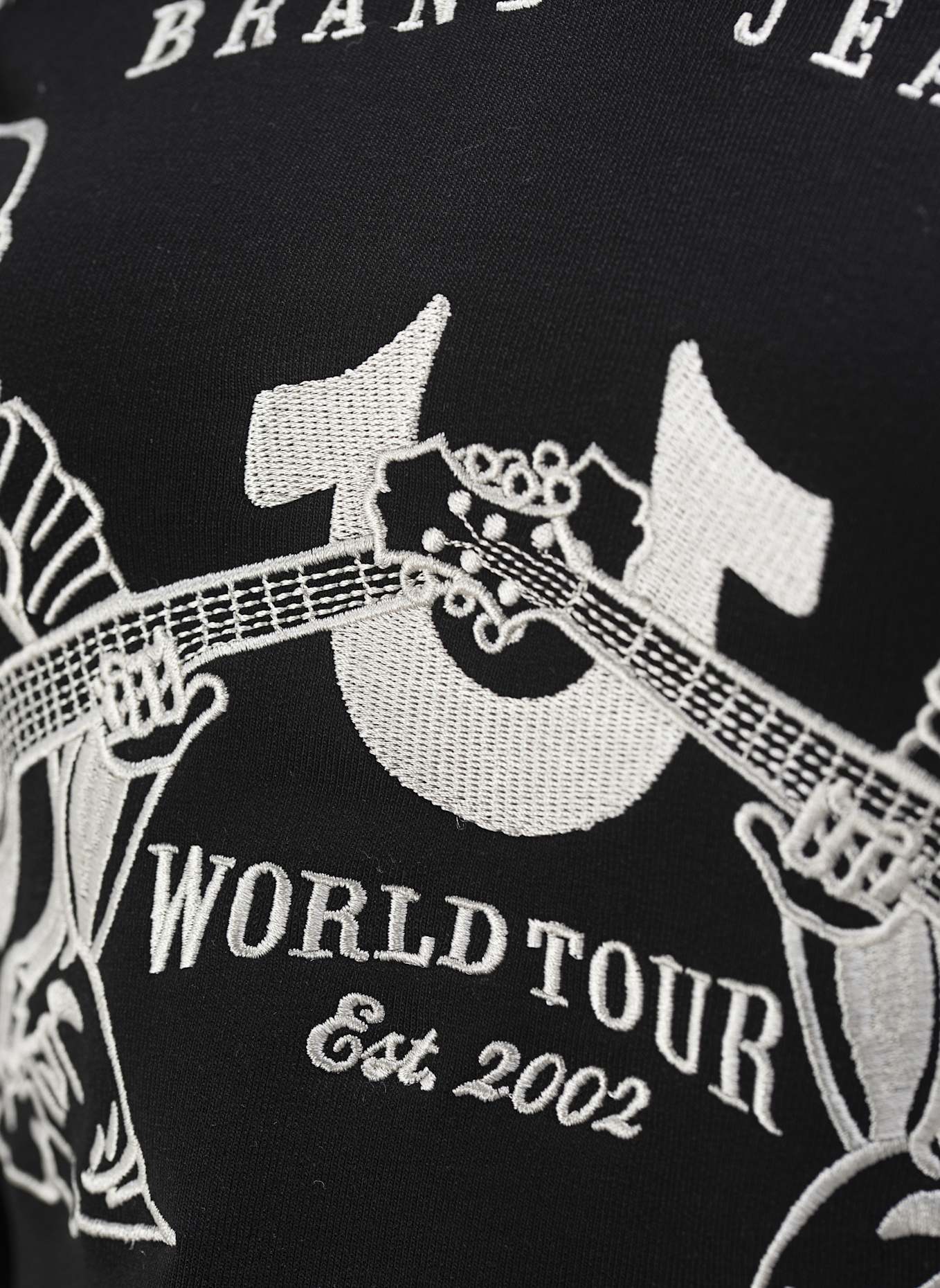 TRUE RELIGION Hoodie: SCHWARZ