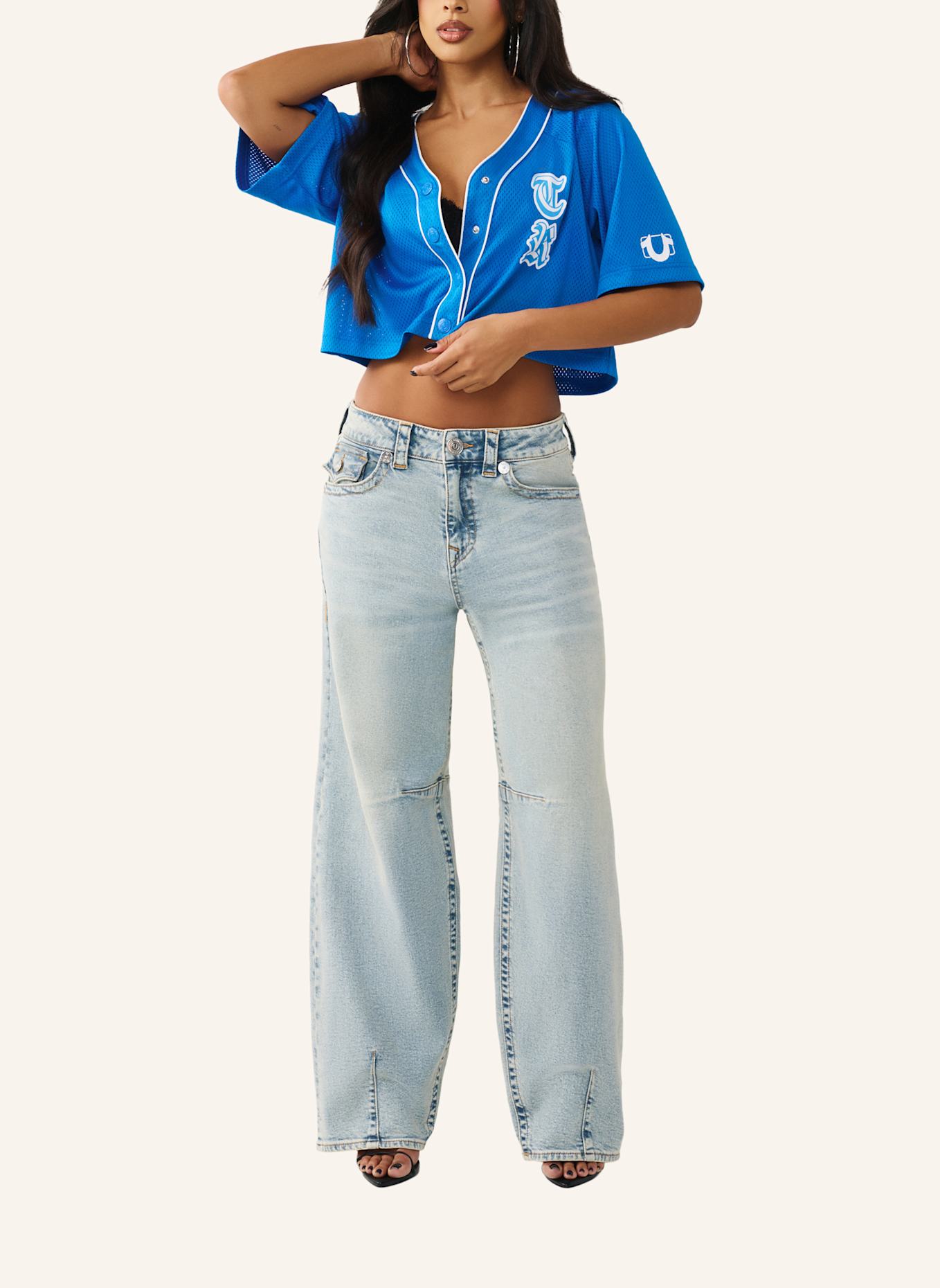 TRUE RELIGION Jeans BARINA BAGGY: HELLBLAU