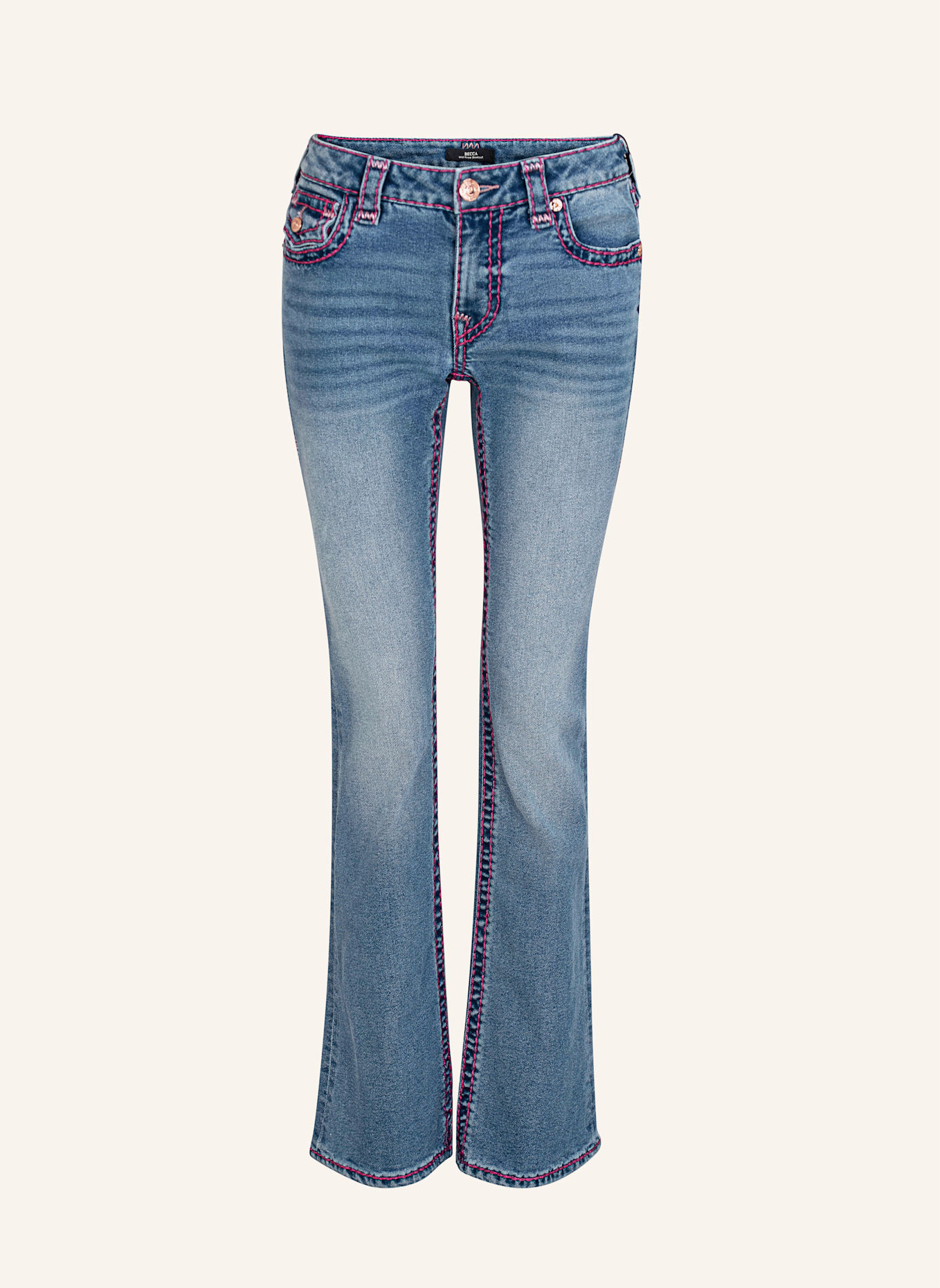 TRUE RELIGION Jeans BECCA Bootcut: BLAU