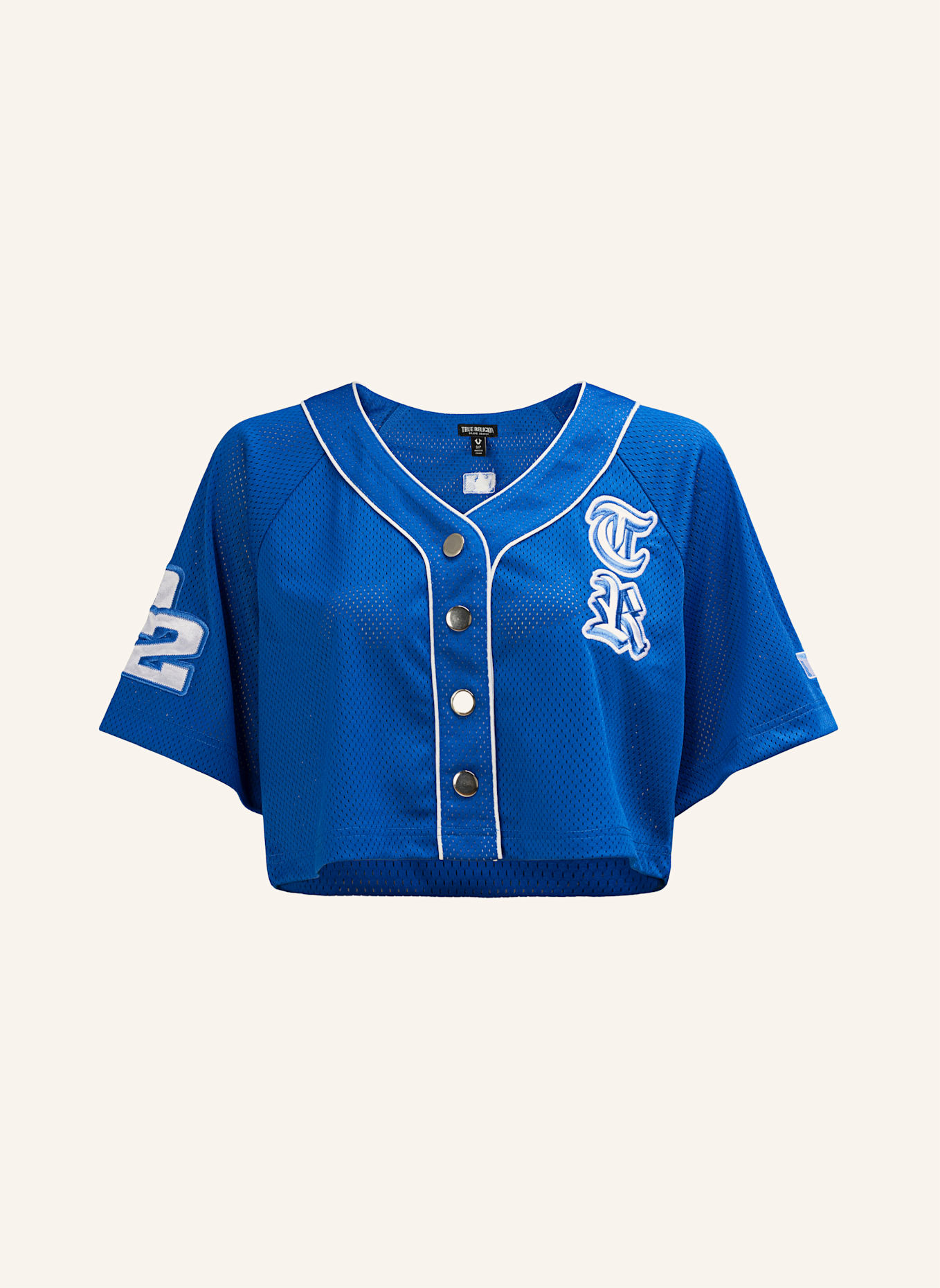 TRUE RELIGION Jerseyhemd SATIN PATCH: BLAU