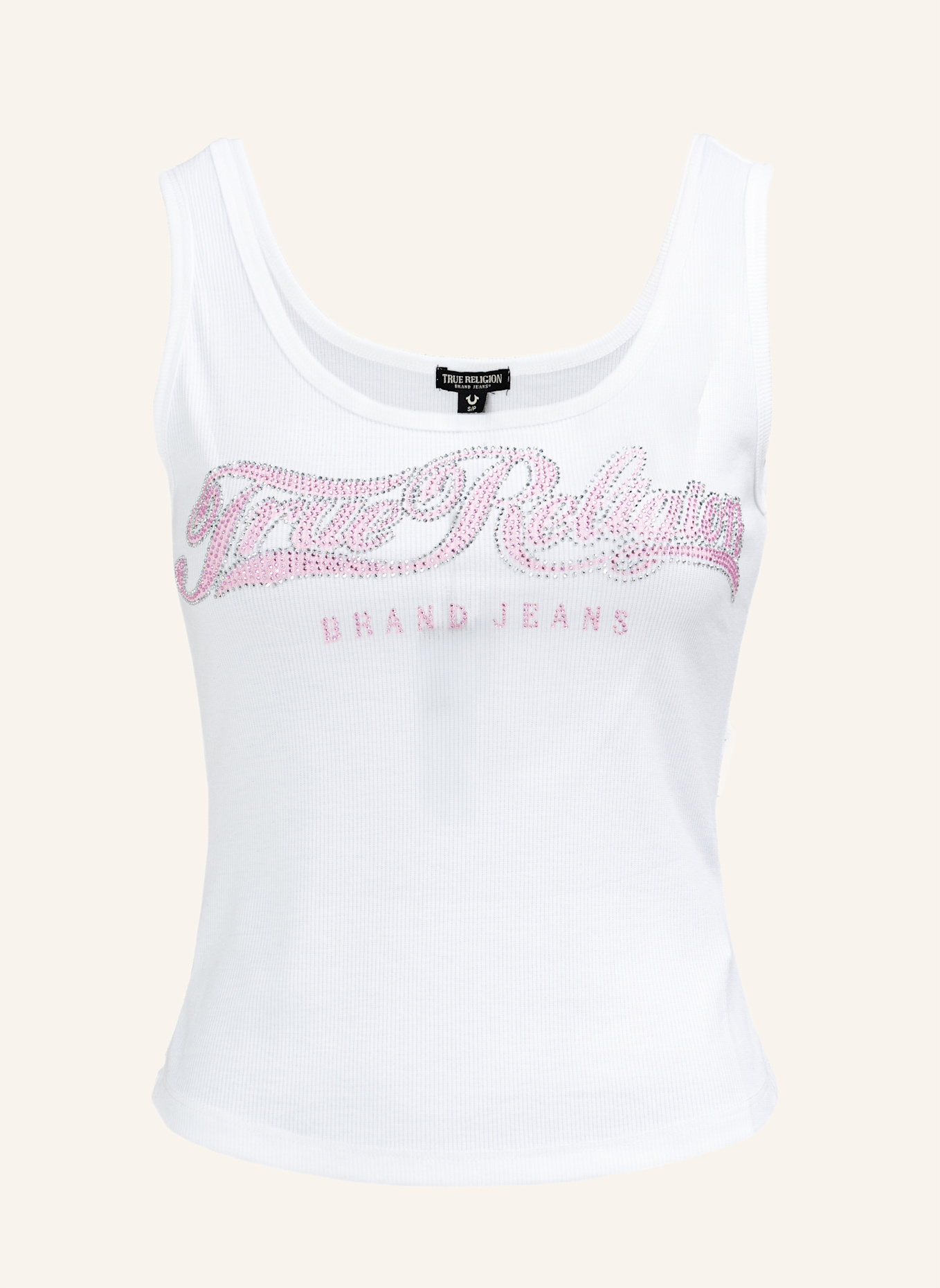 TRUE RELIGION Tanktop: WEISS