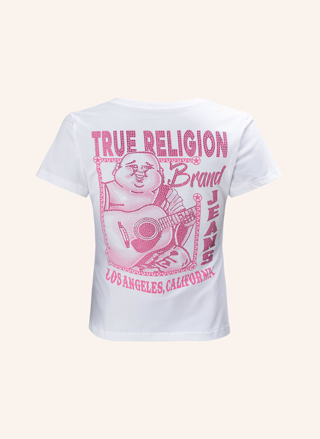 TRUE RELIGION T-Shirt BUDDHA: WEISS