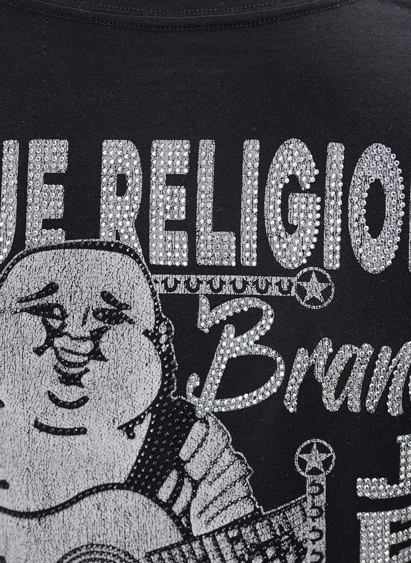 TRUE RELIGION T-Shirt BUDDHA: SCHWARZ