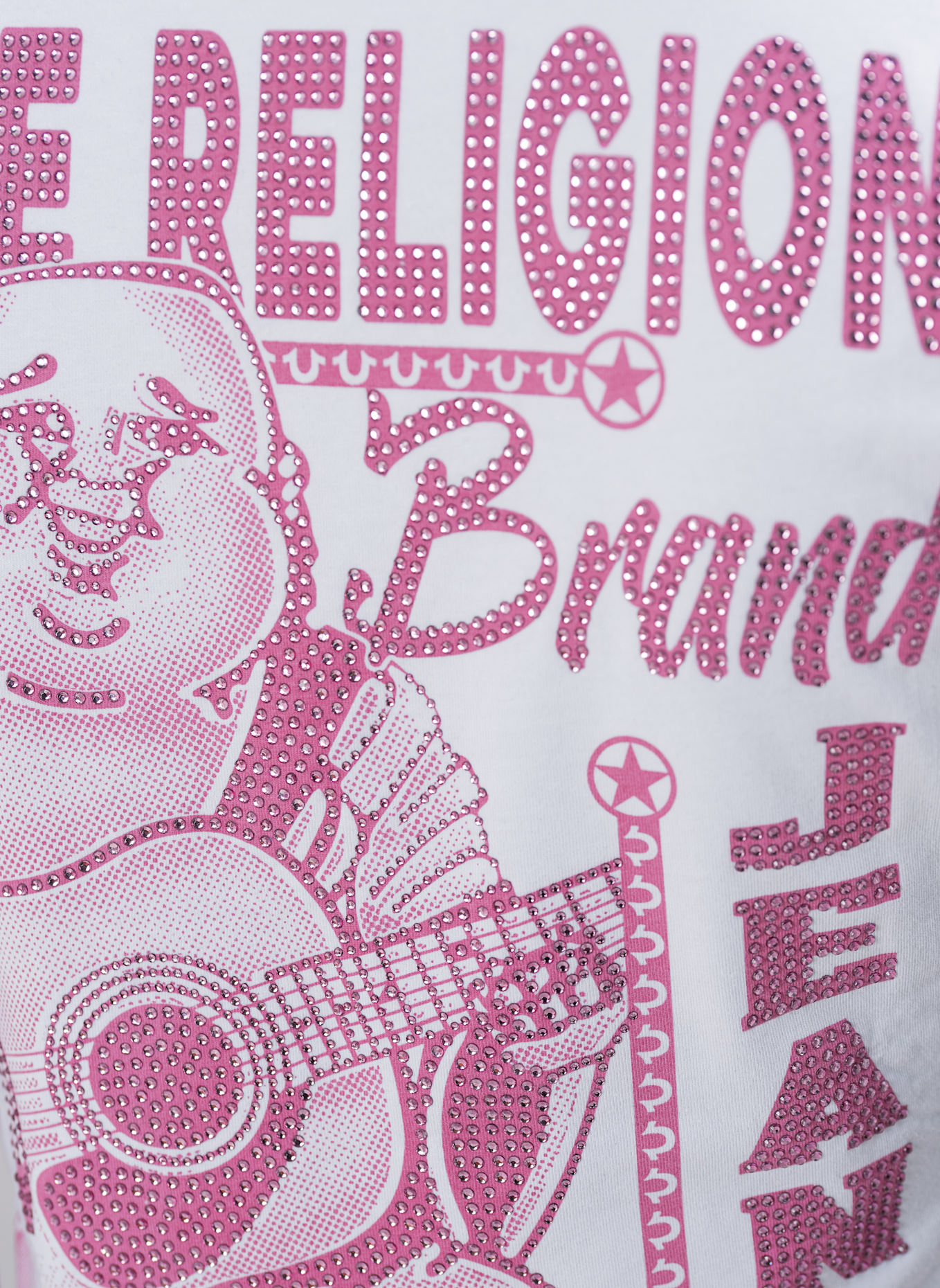 TRUE RELIGION T-Shirt BUDDHA: WEISS